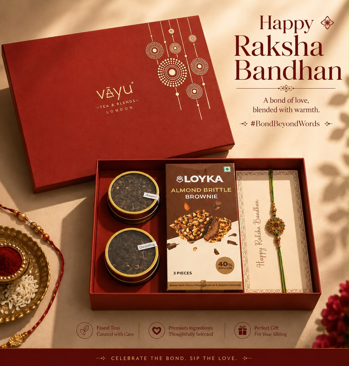Vayu Tea & Blends - London Facebook ad: Perfect Rakhi Gift