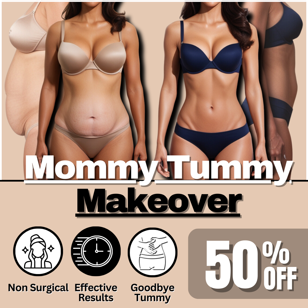 Uptown Salon & Spa Facebook ad: Mommy Tummy Makeover 50% OFF