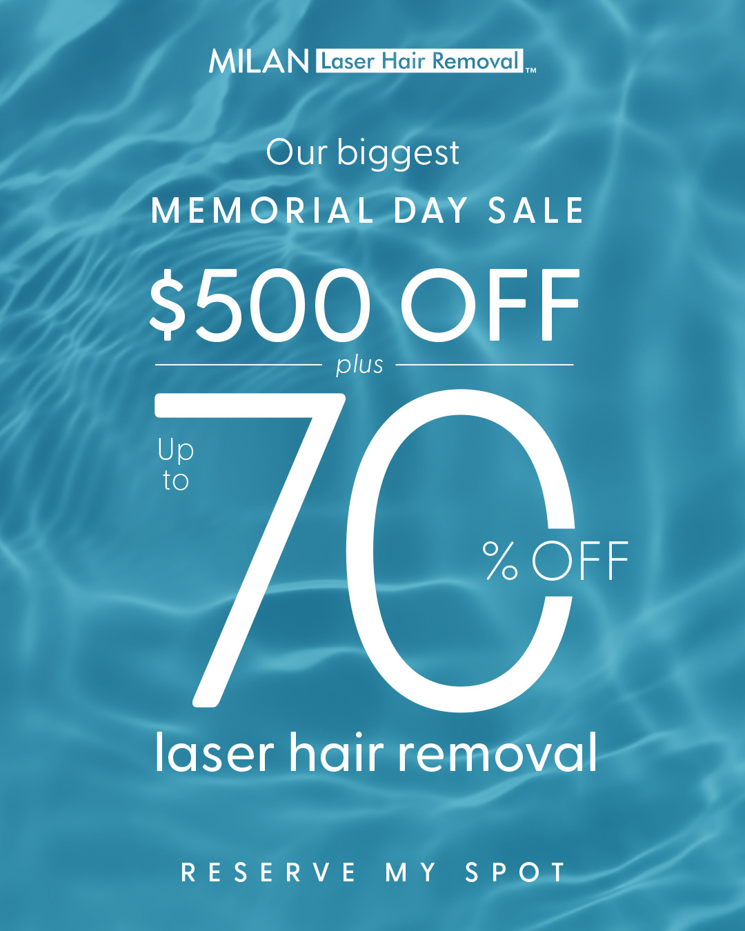 Milan Laser Hair Removal Facebook ad