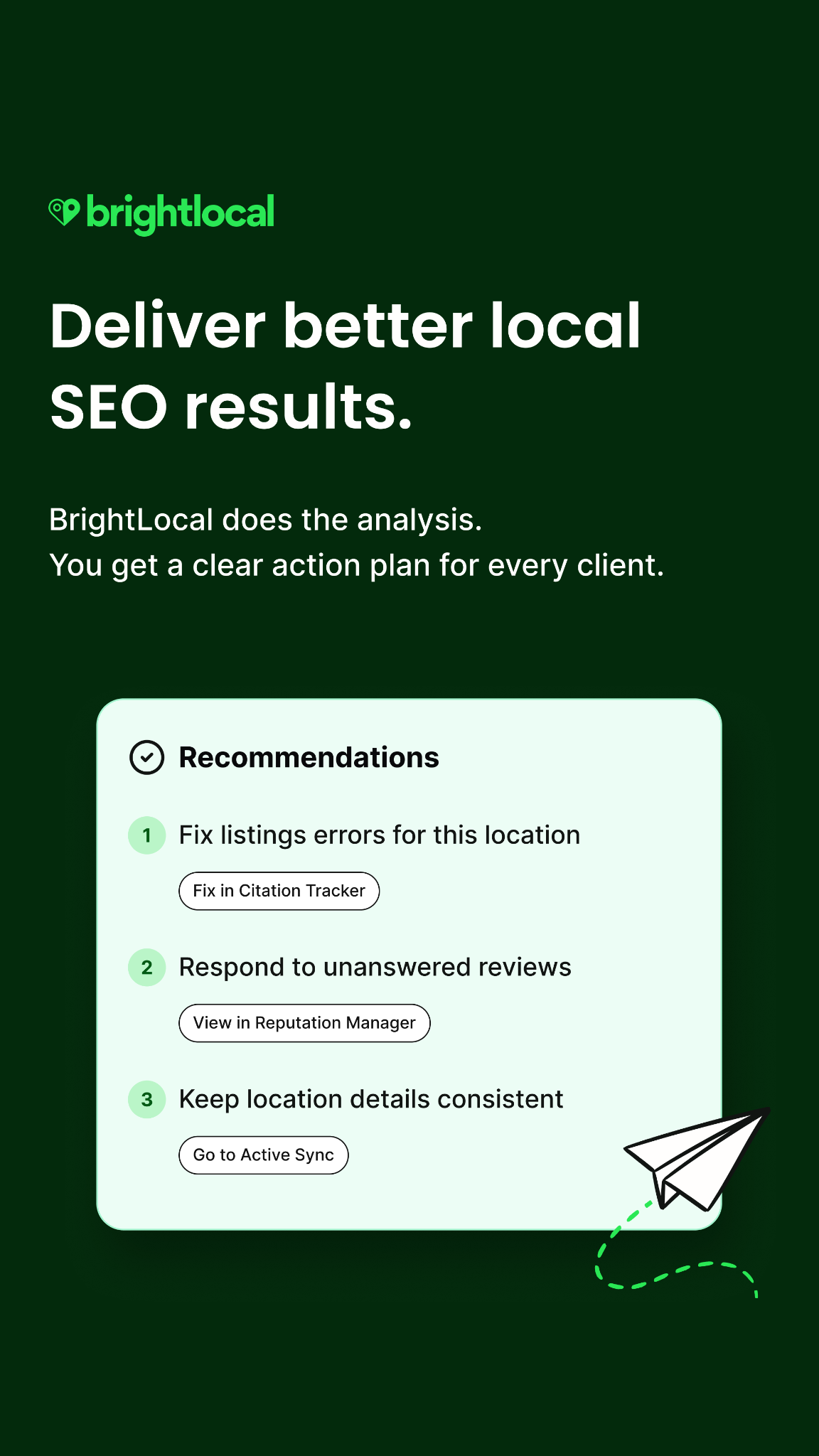 BrightLocal Facebook ad