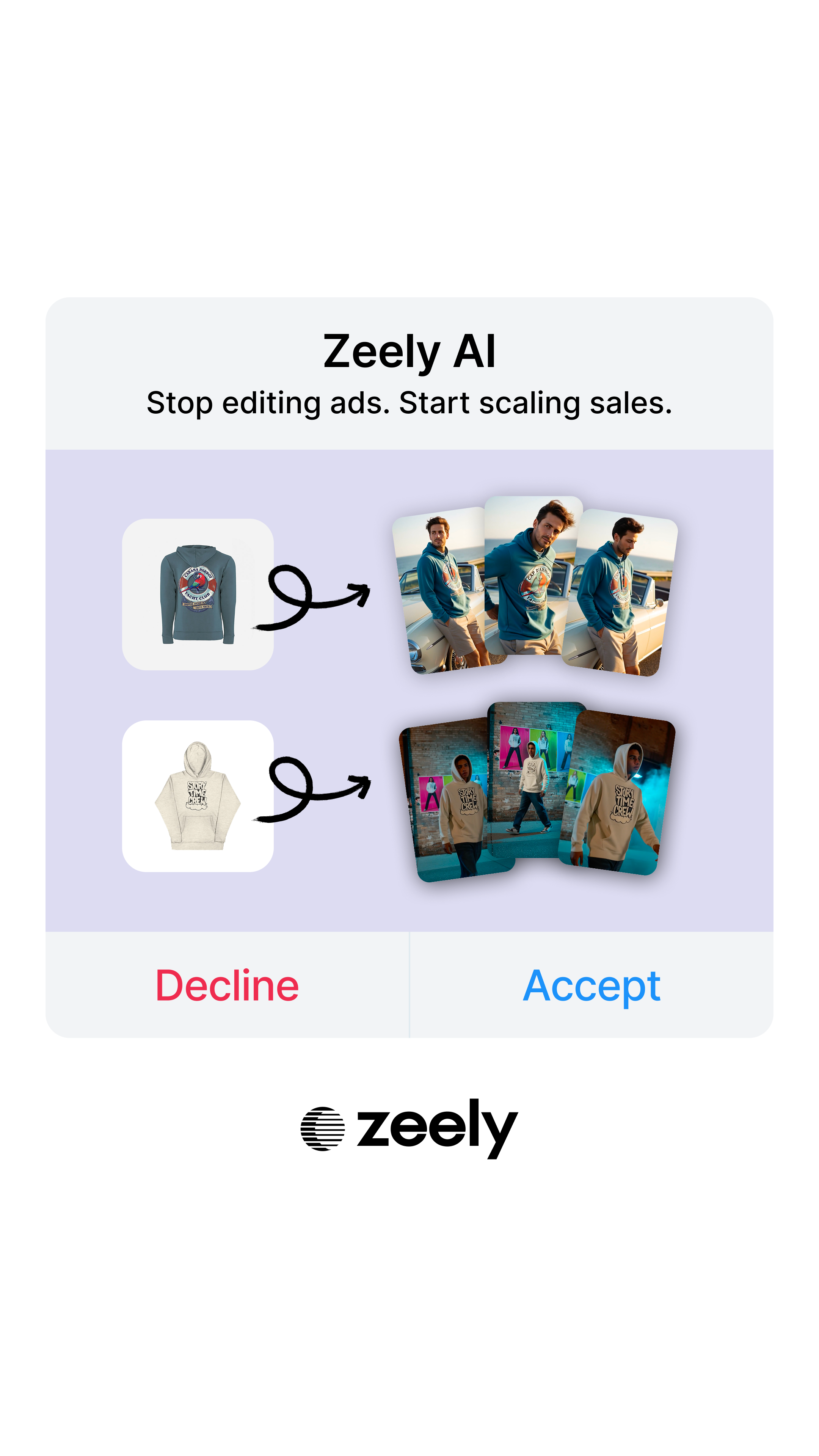 Zeely Facebook ad