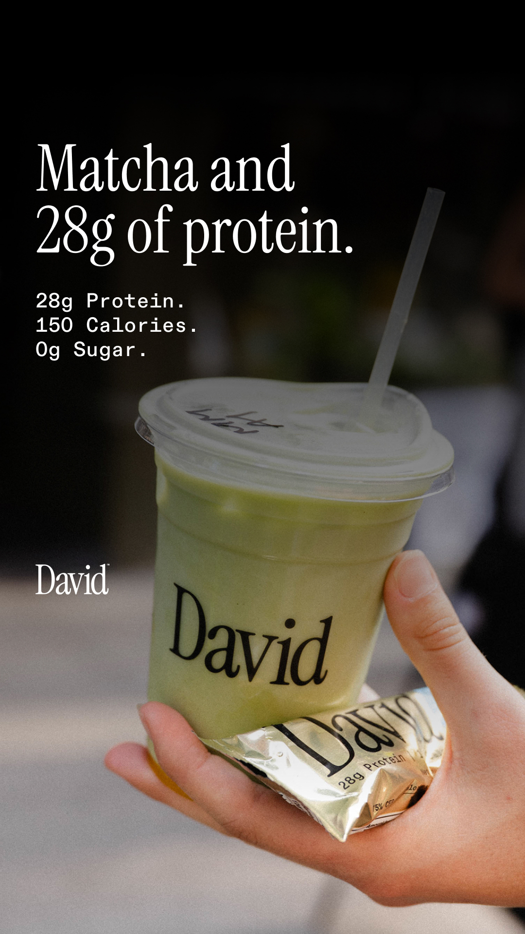 David Protein Facebook ad