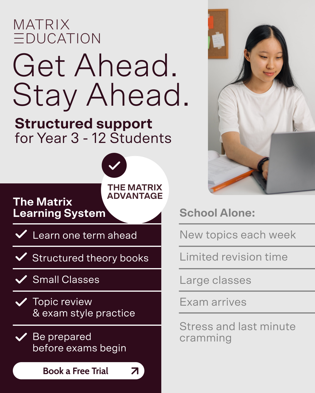 Matrix Education Facebook ad