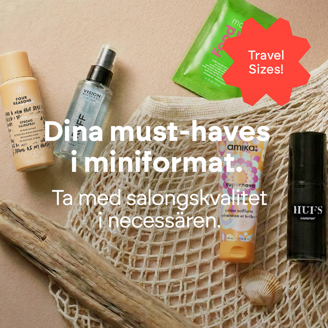 HeadBrands Facebook ad: Utforska våra travelsizes
