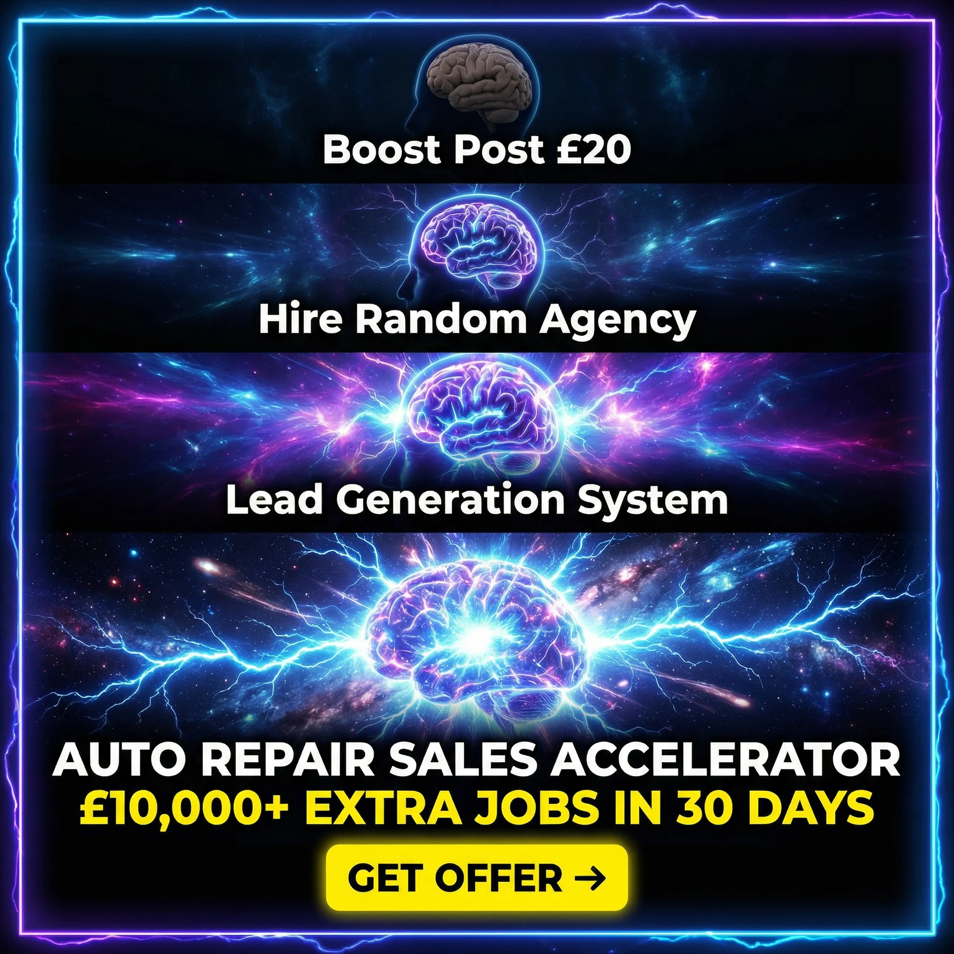 Auto Repair Sales Accelerator Facebook ad: Own a Bodywork Repair Business?
