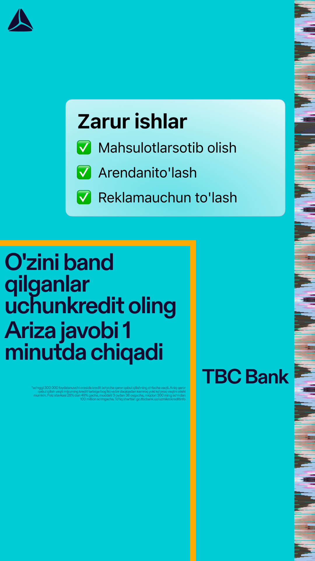 TBC UZ Facebook ad