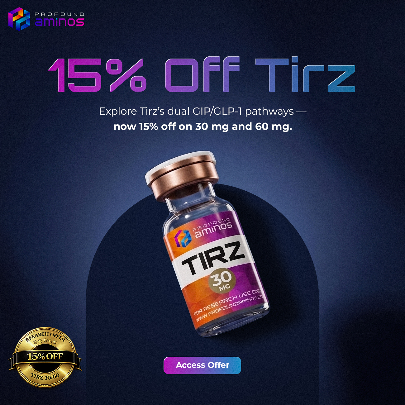Profound Aminos Store Facebook ad
