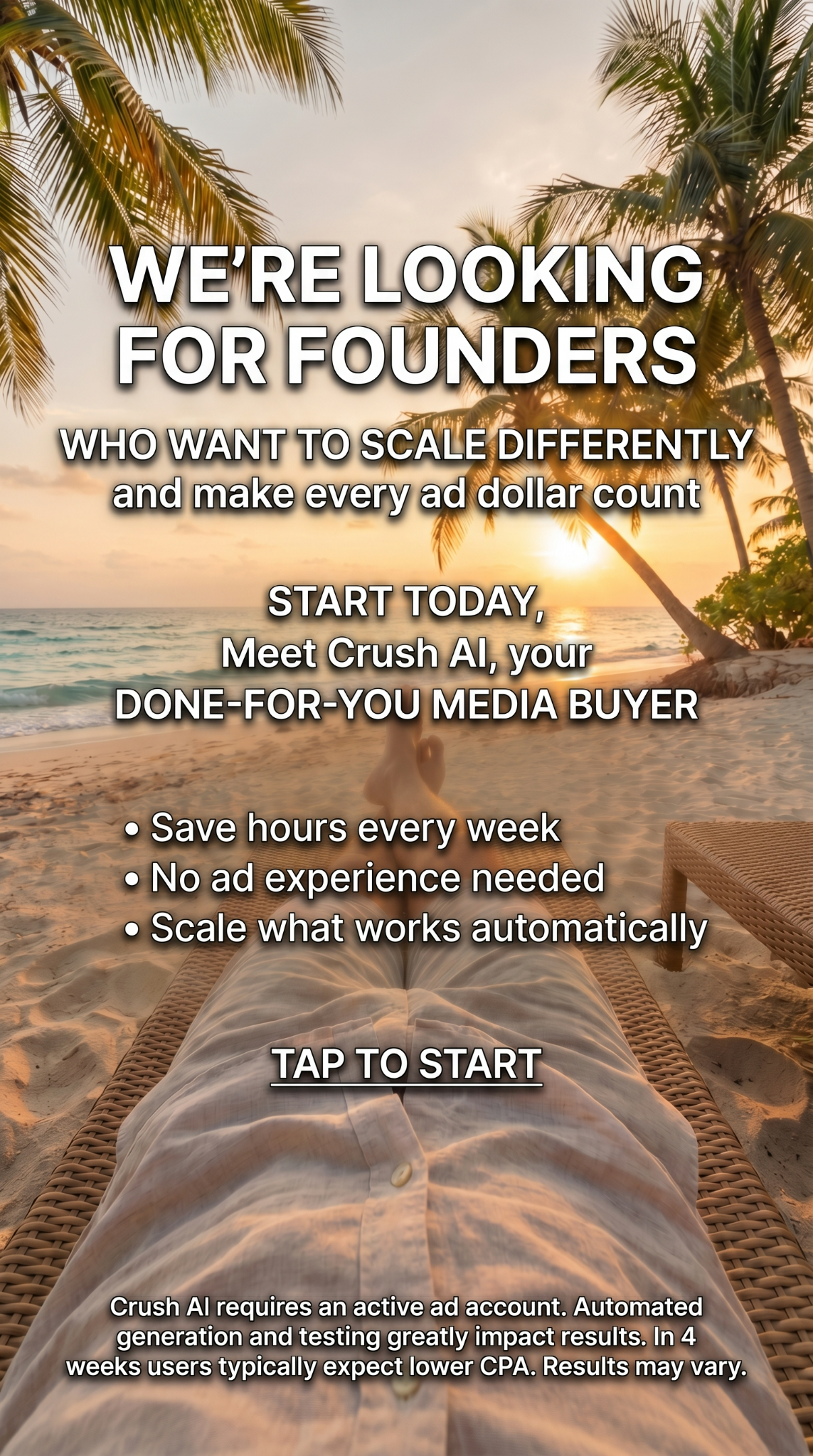 trycrush.ai Facebook ad