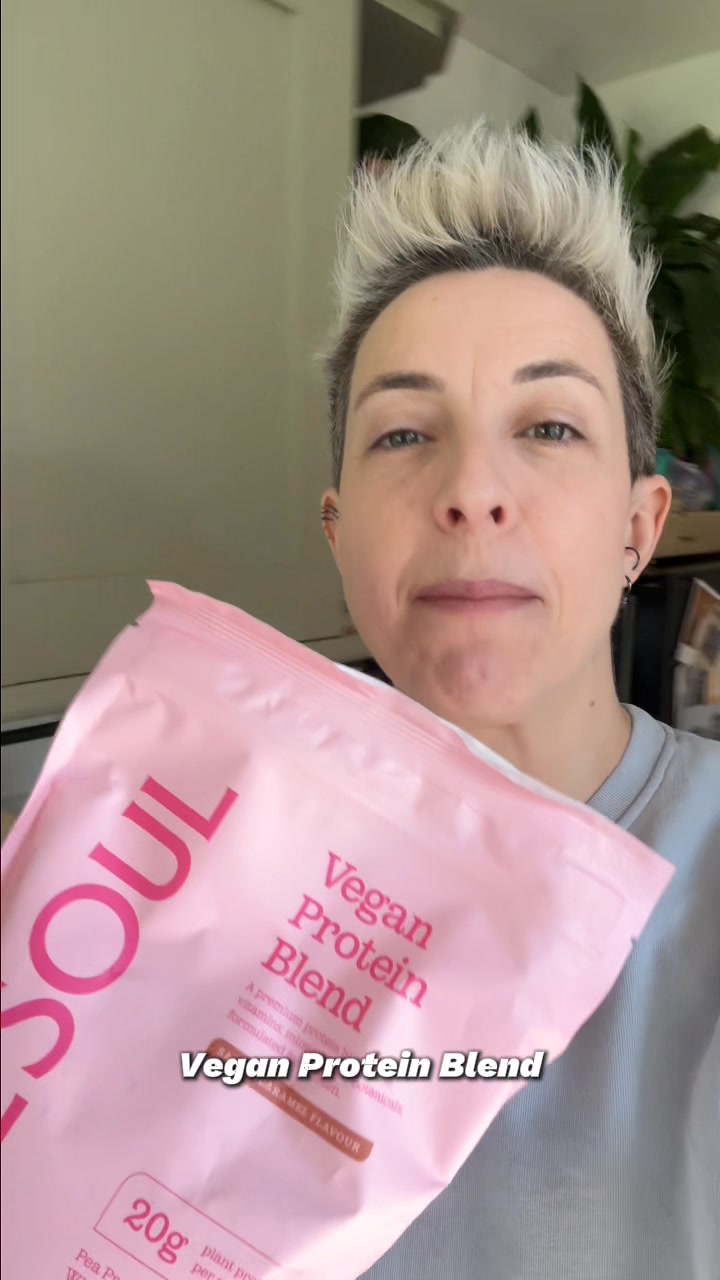 Free Soul Facebook ad: Free Soul Vegan Protein: level up your protein