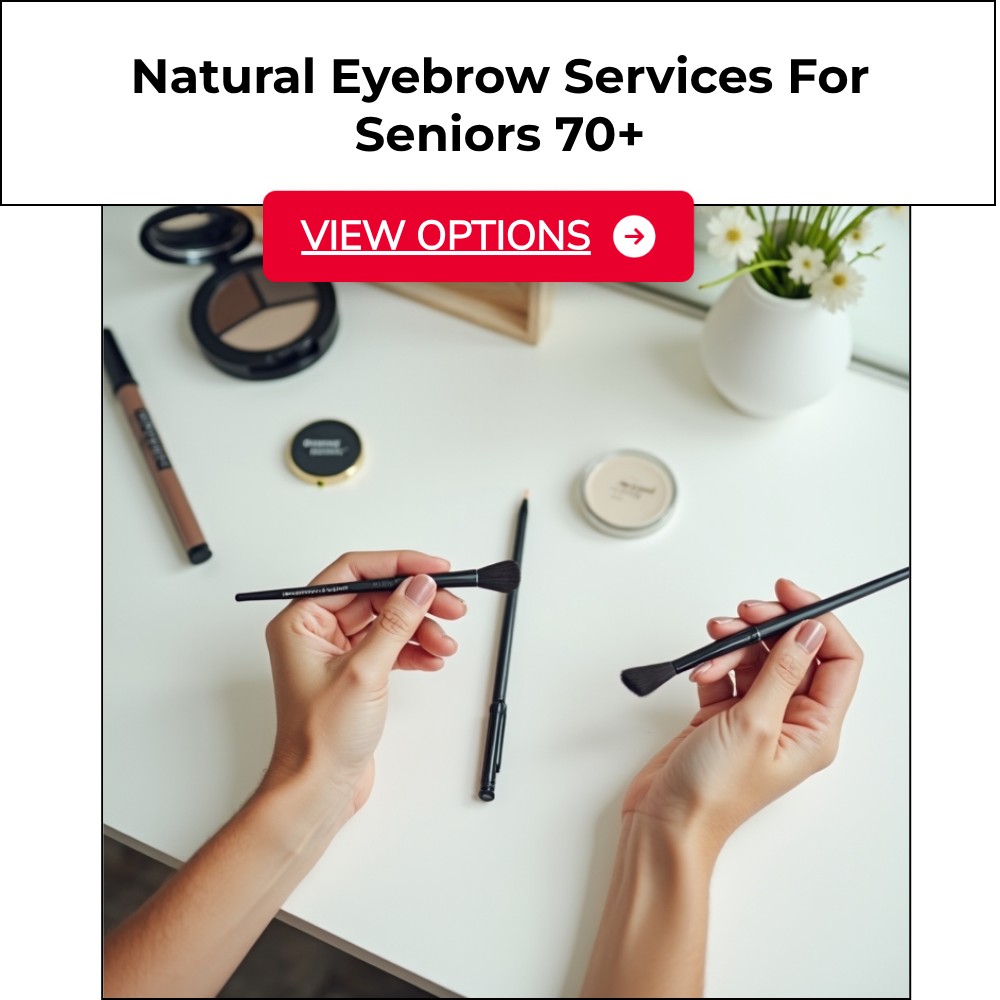 SearchLynk Streak Facebook ad: Natural Eyebrow Services For Seniors 70+!