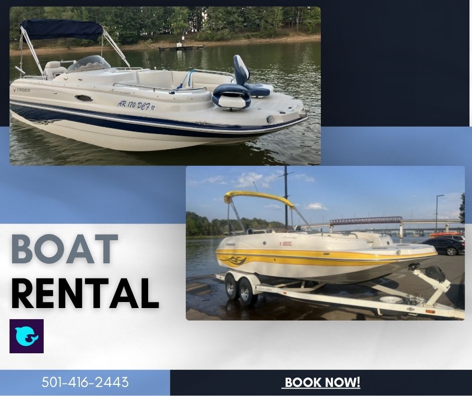 Arkansas RV & Outdoor Rentals Facebook ad: Your perfect lake day starts here