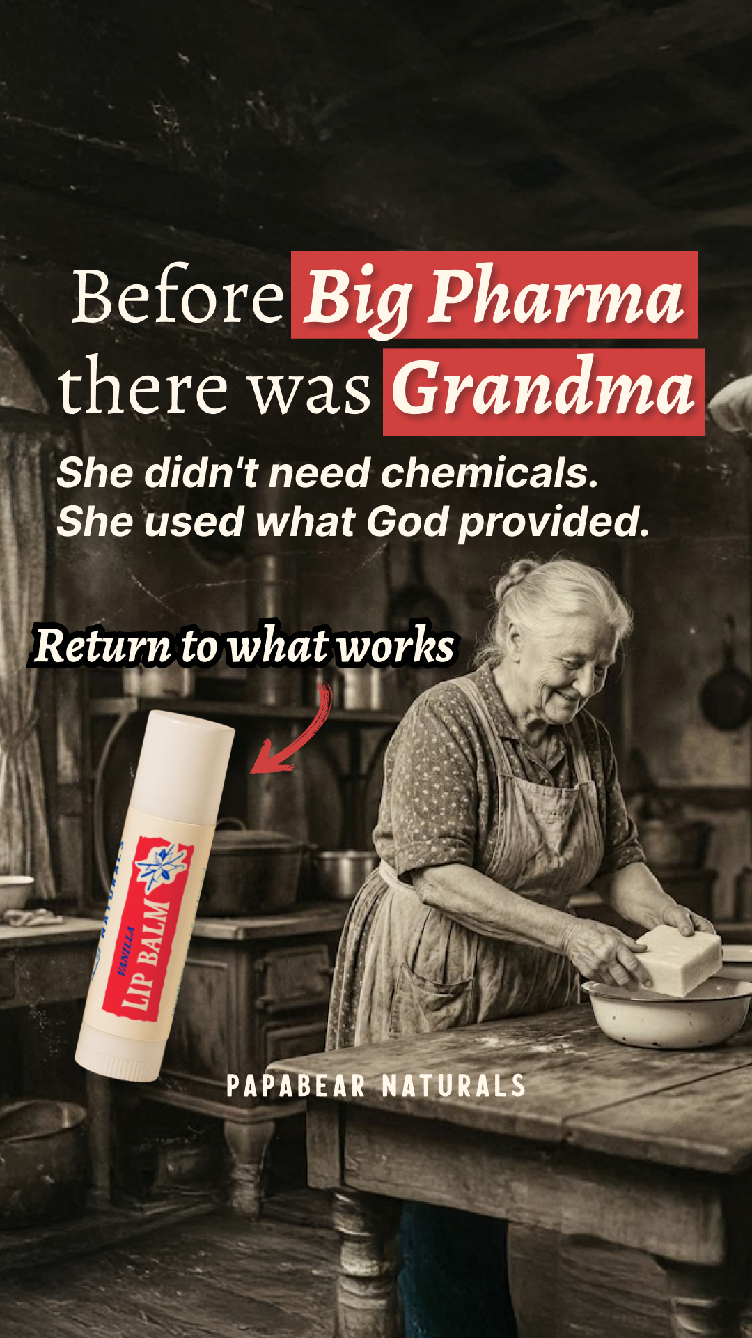 Papabear Naturals Facebook ad