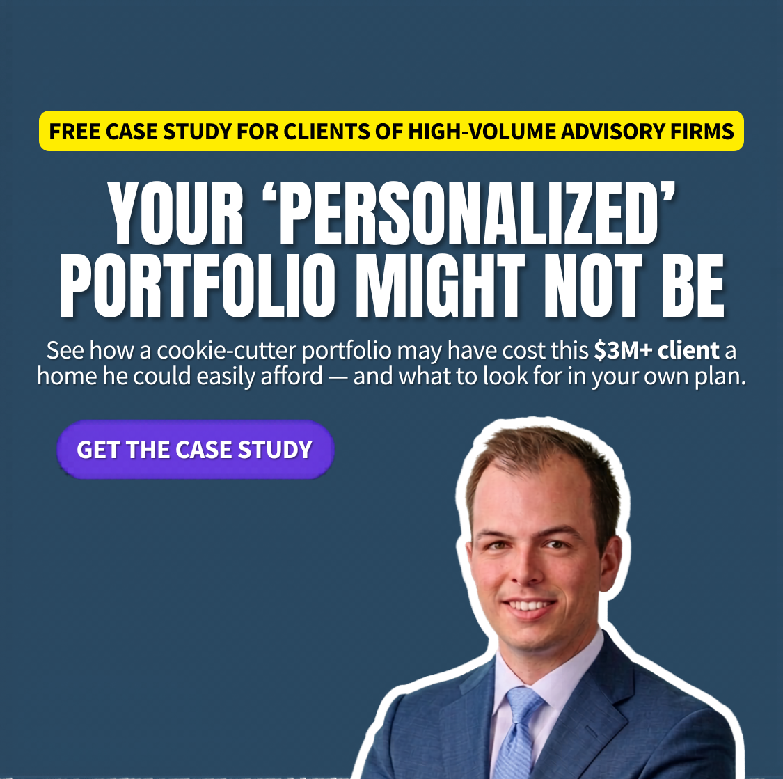 Scratch Capital Facebook ad: Free Case Study: Cookie-Cutter Portfolios