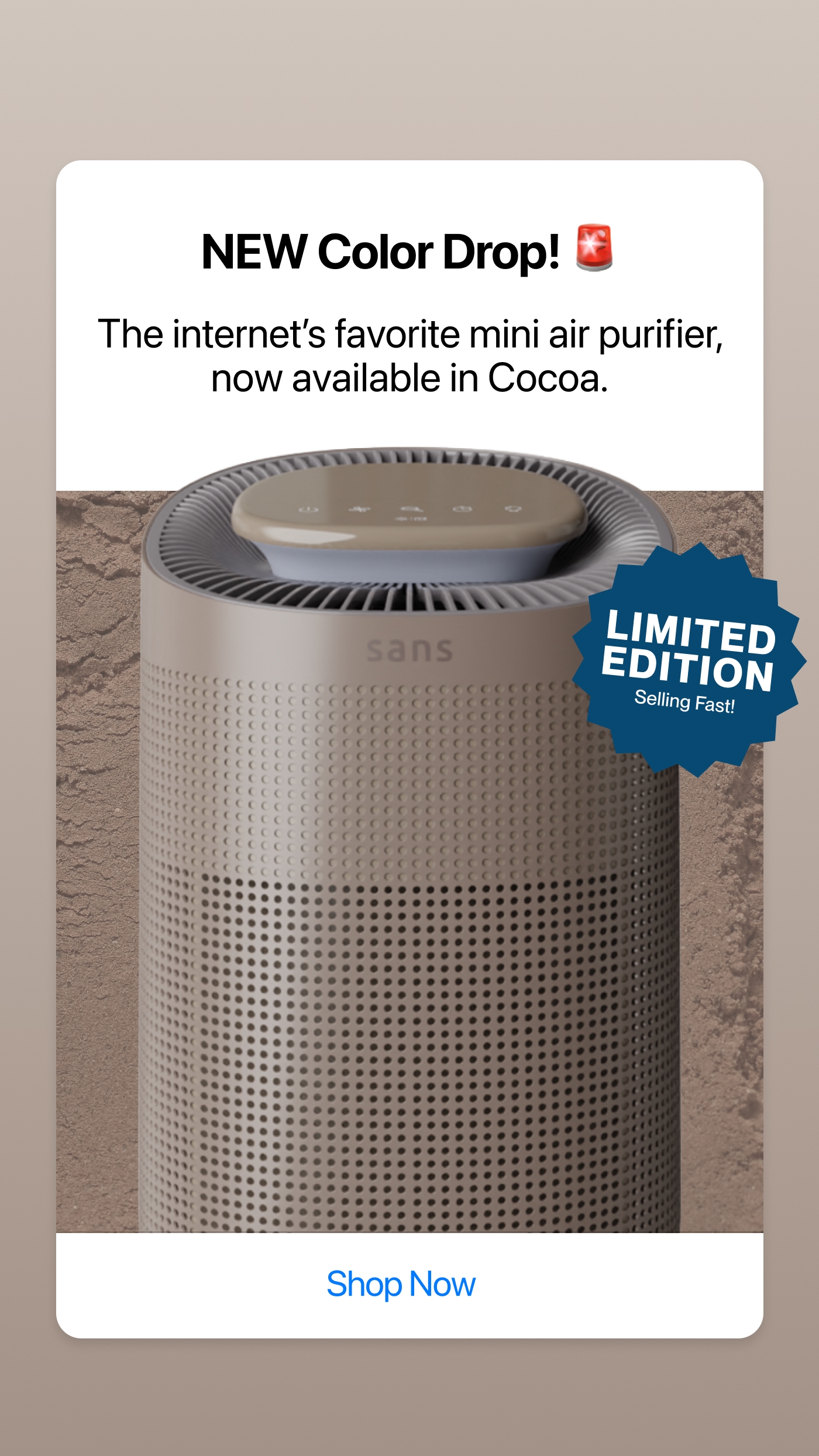 Sans Facebook ad