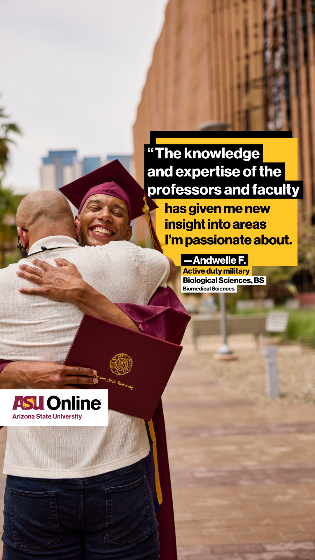 ASU Online Facebook ad