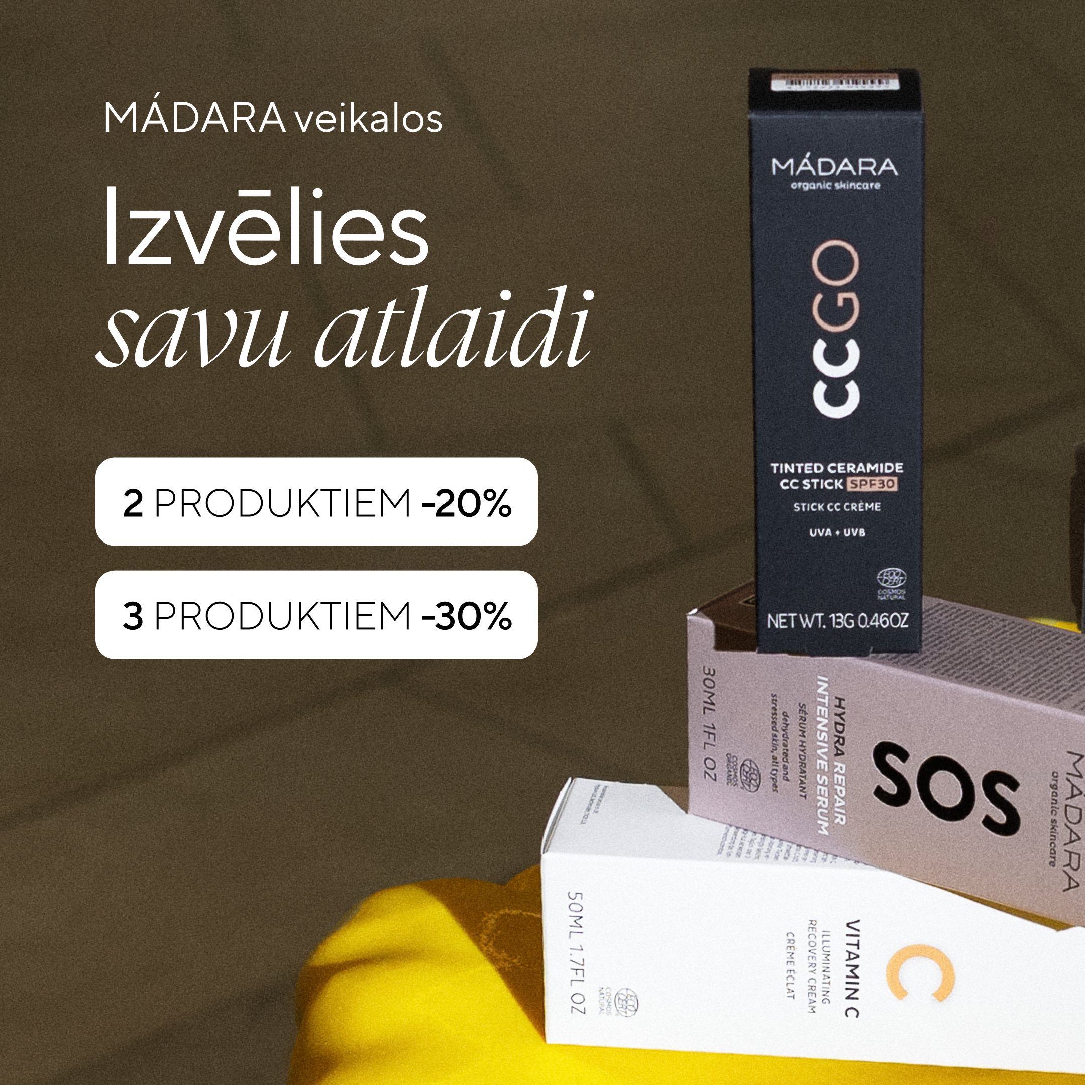 Mádara Organic Skincare Facebook ad