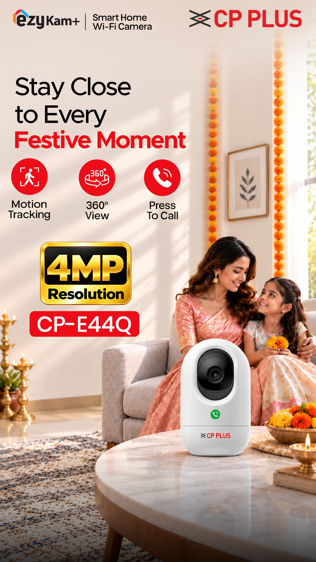 CP PLUS Facebook ad: Secure Smarter with CP PLUS CP-E44Q.