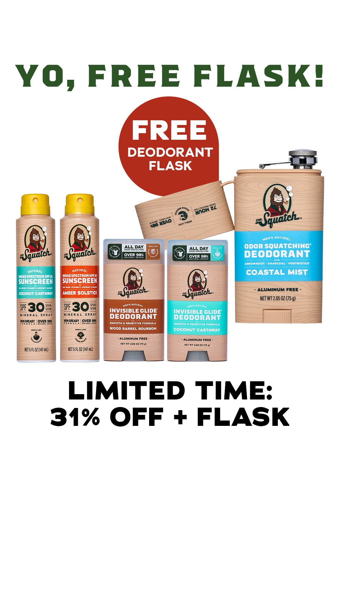 Dr. Squatch Facebook ad