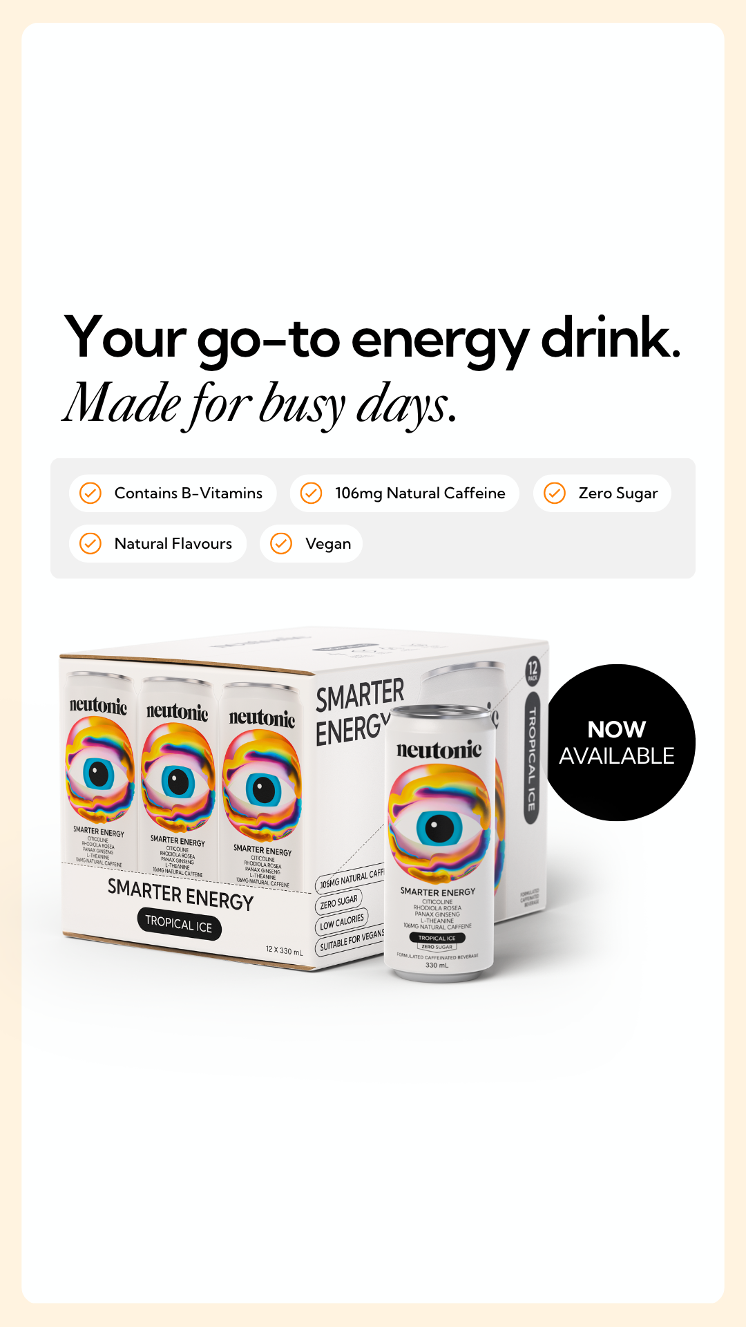 Neutonic Facebook ad
