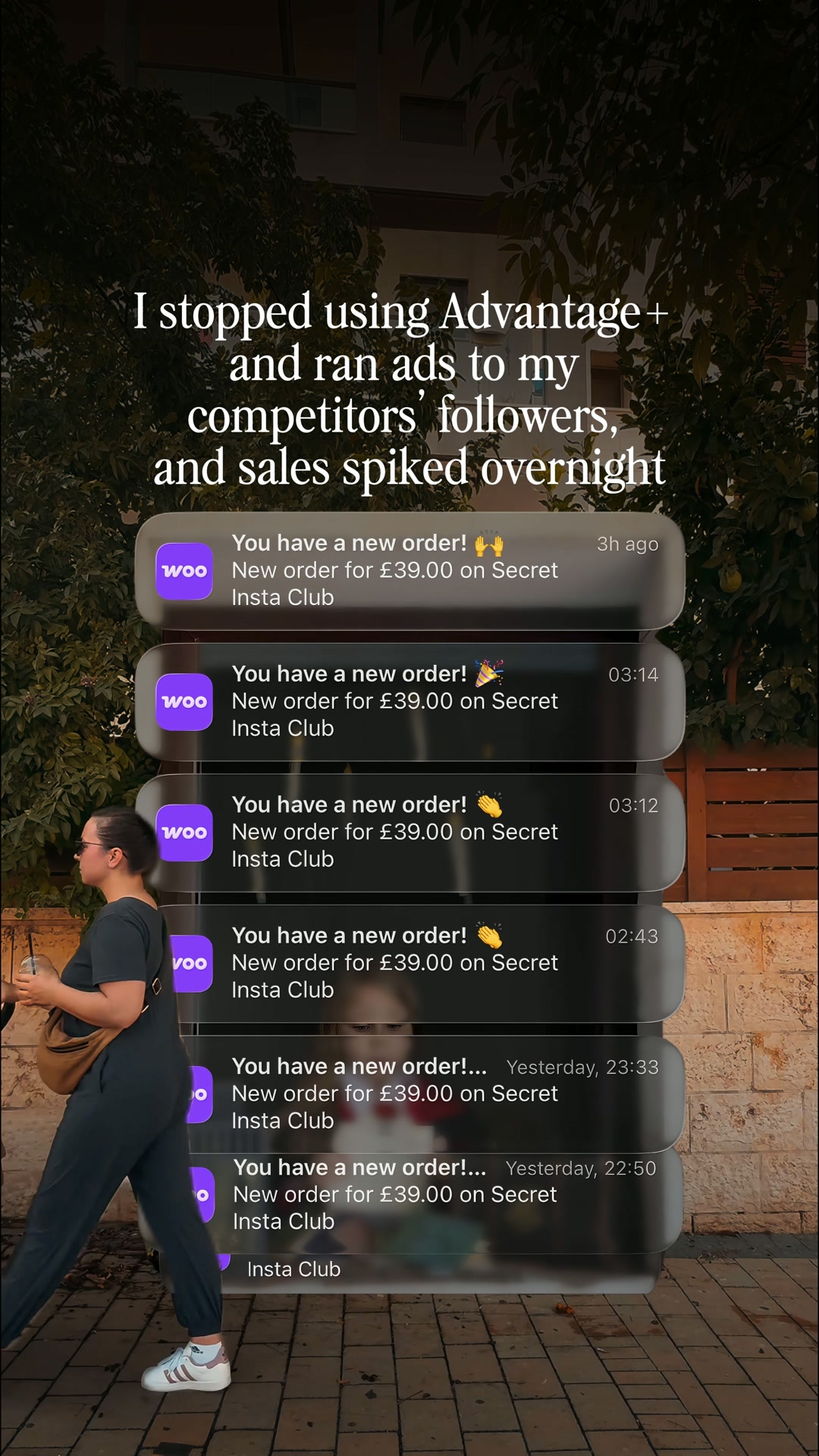 Secret Insta Club Facebook ad: Get Paying Clients from Your Competitors’ Followers