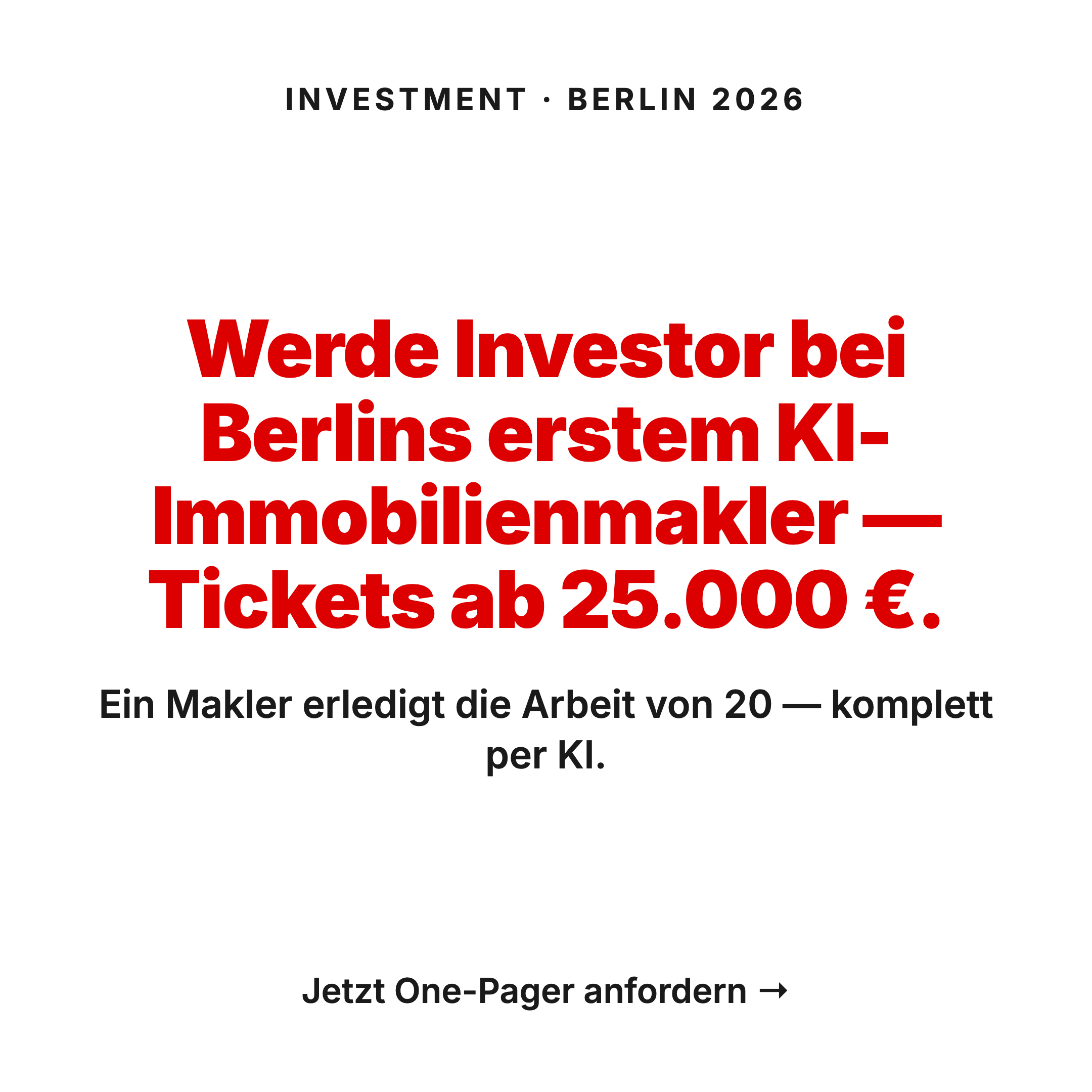 PropTech Ventures Facebook ad: Das Team hinter dem KI-Immobilienmakler