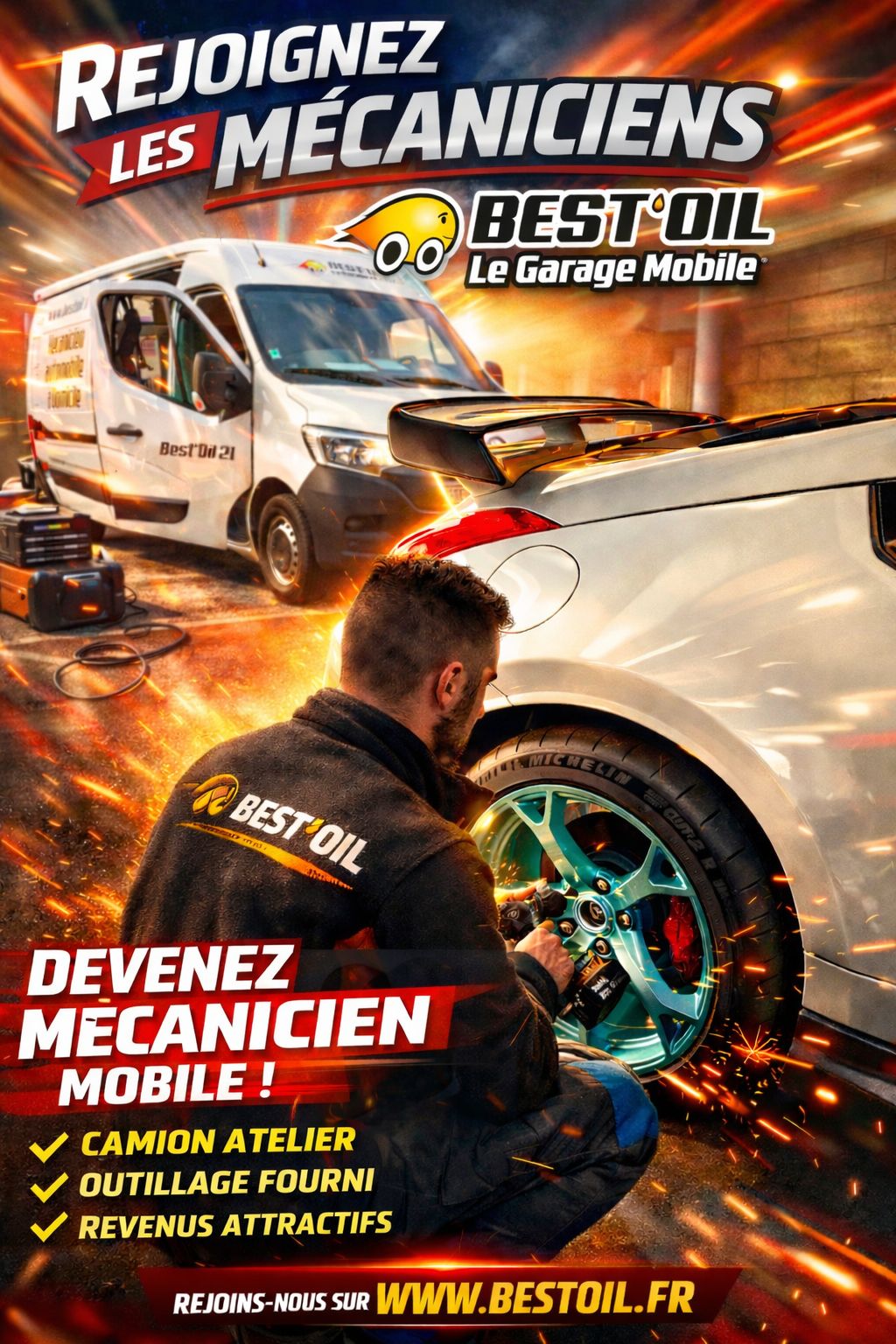 Best'Oil, les mécaniciens à domicile. Facebook ad: BEST'OIL Révision auto et entretien de votre voiture à…