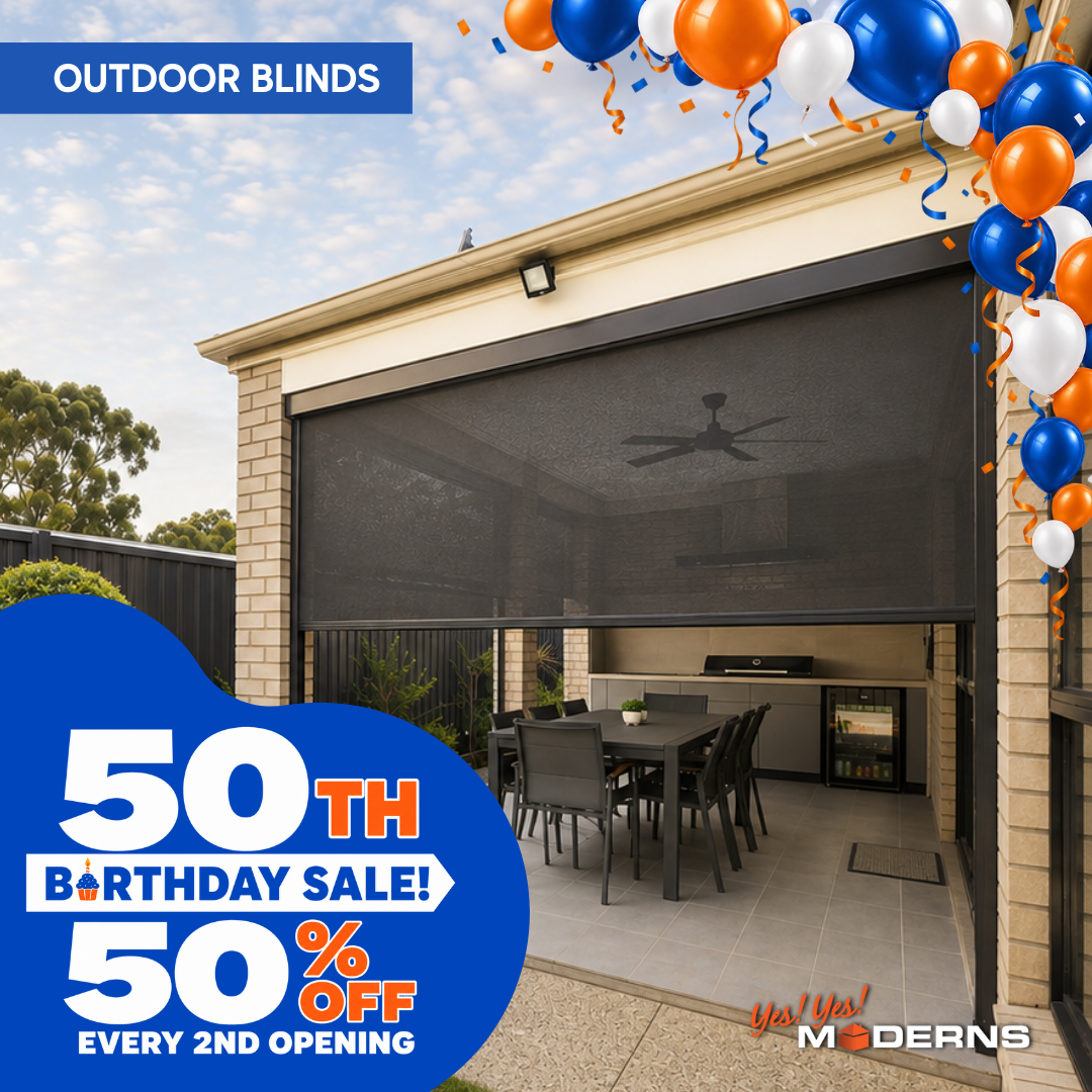 Modern Group Facebook ad: Control Your Outdoor Comfort