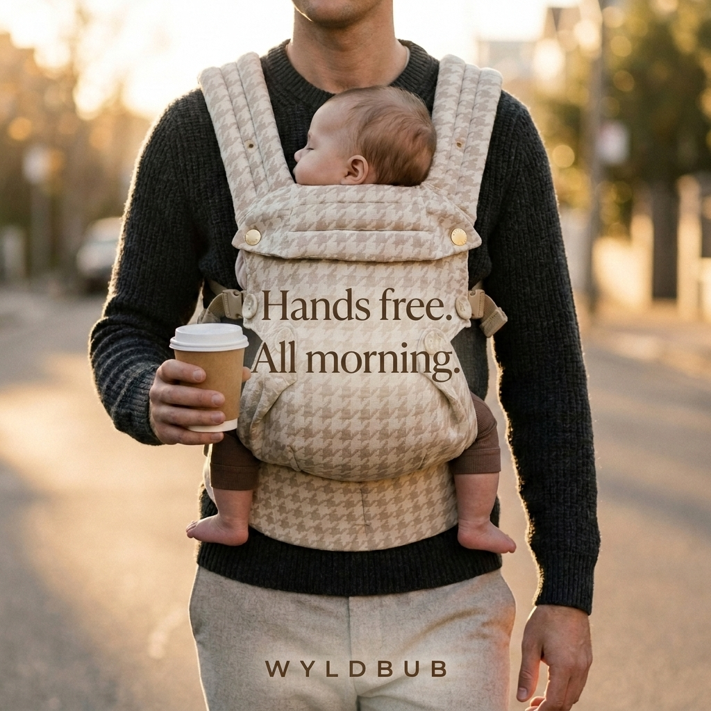 Wyld Bub Facebook ad: Hands free. All morning.