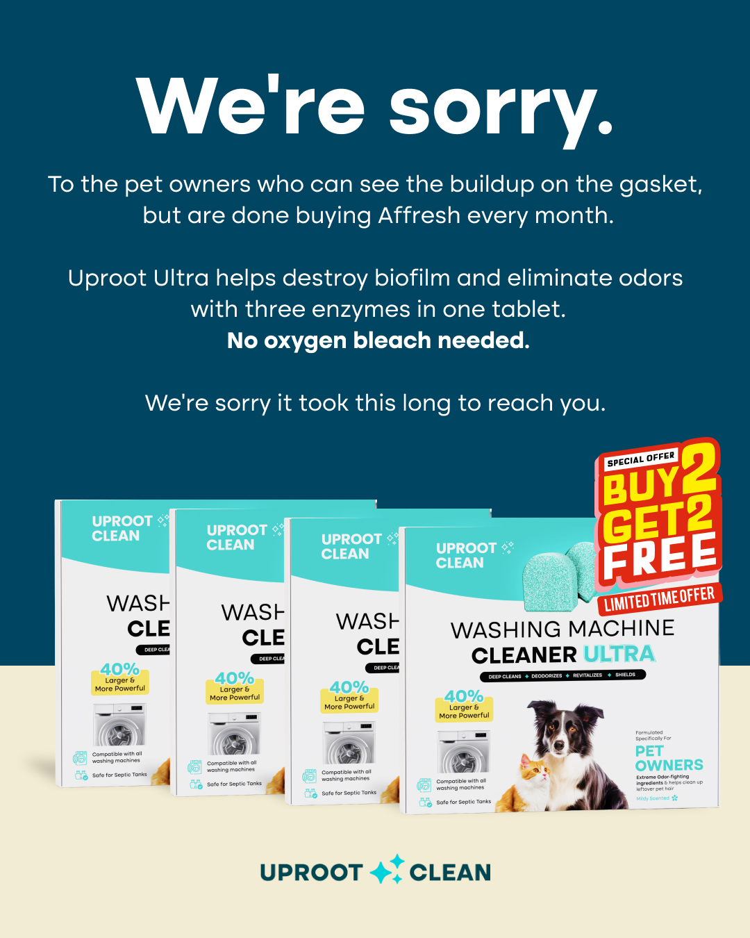Uproot Clean Facebook ad