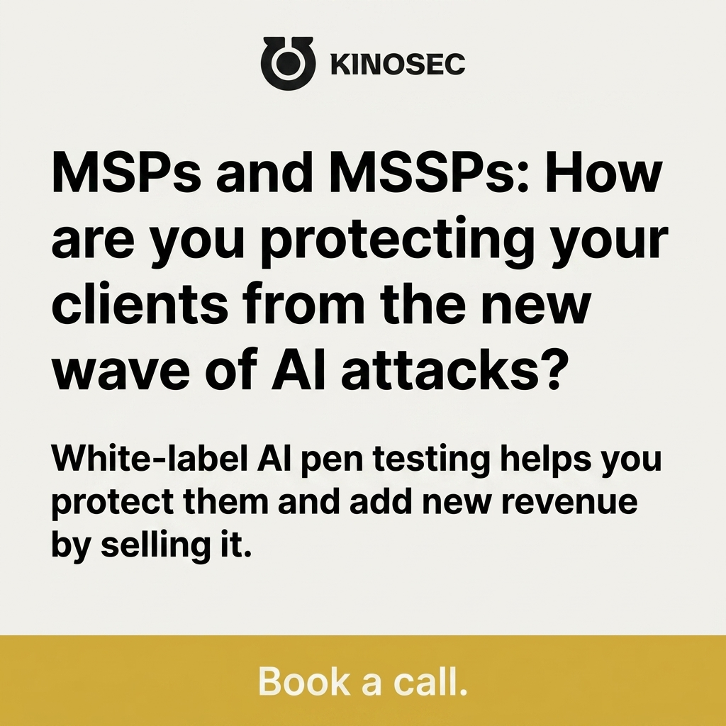 KinoSec Facebook ad: MSPs: Add New Revenue From Your Existing Clients