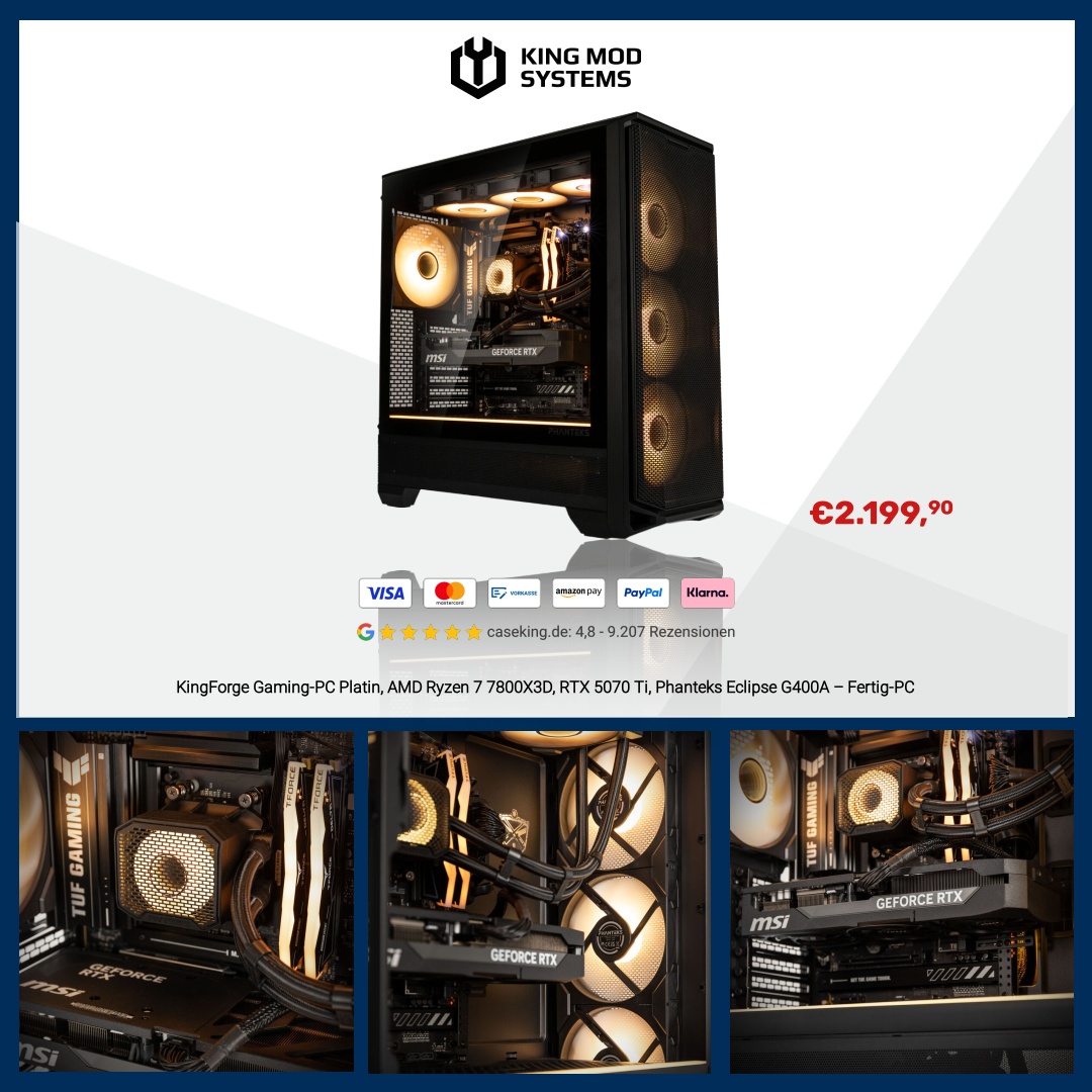 Caseking Facebook ad: Leistungsstarke Gaming PCs, bereit für das nächste Level…