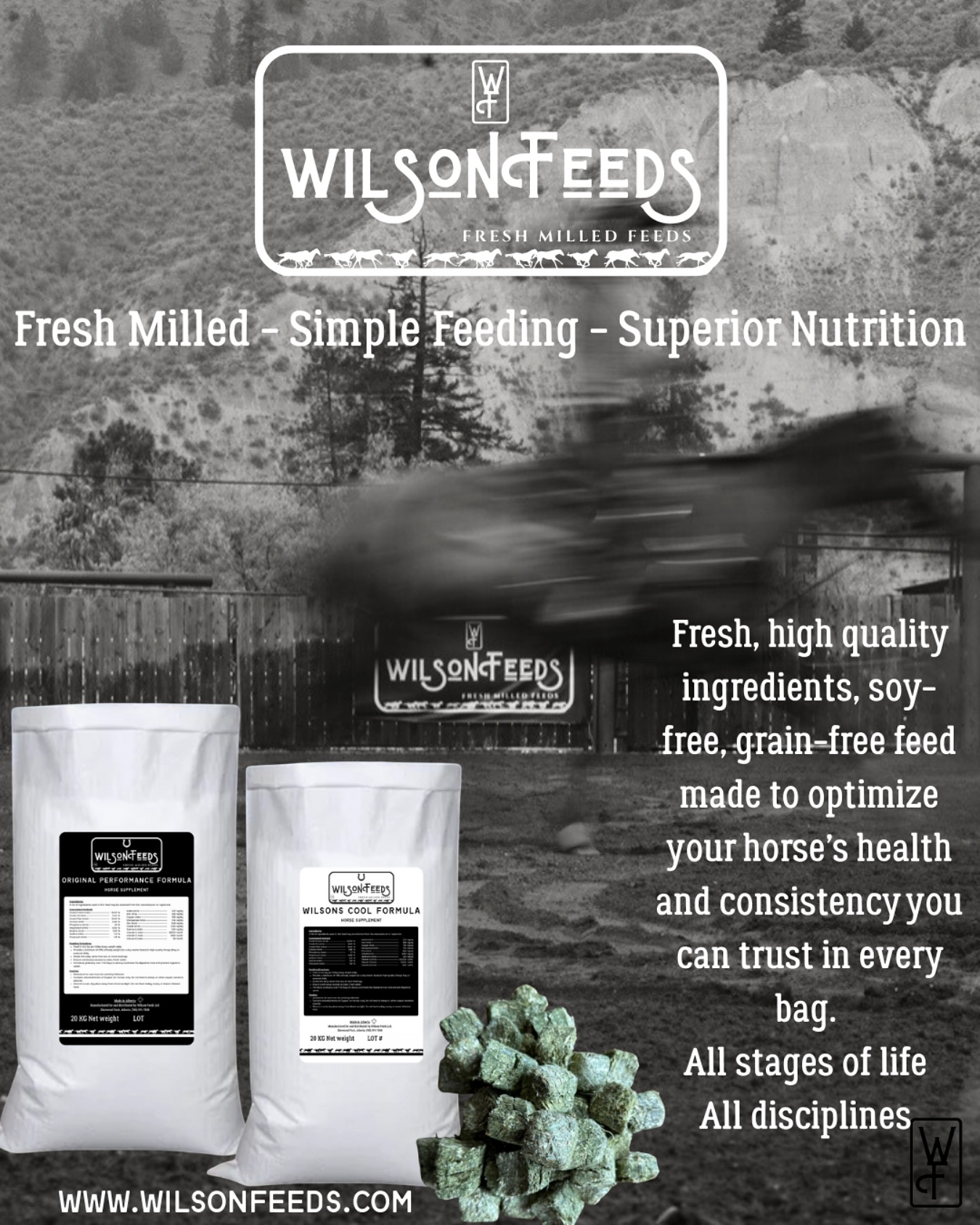 Wilson Feeds Ltd. Facebook ad: Wilson Feeds Ltd | Fresh Milled Horse Feed | Locally made…