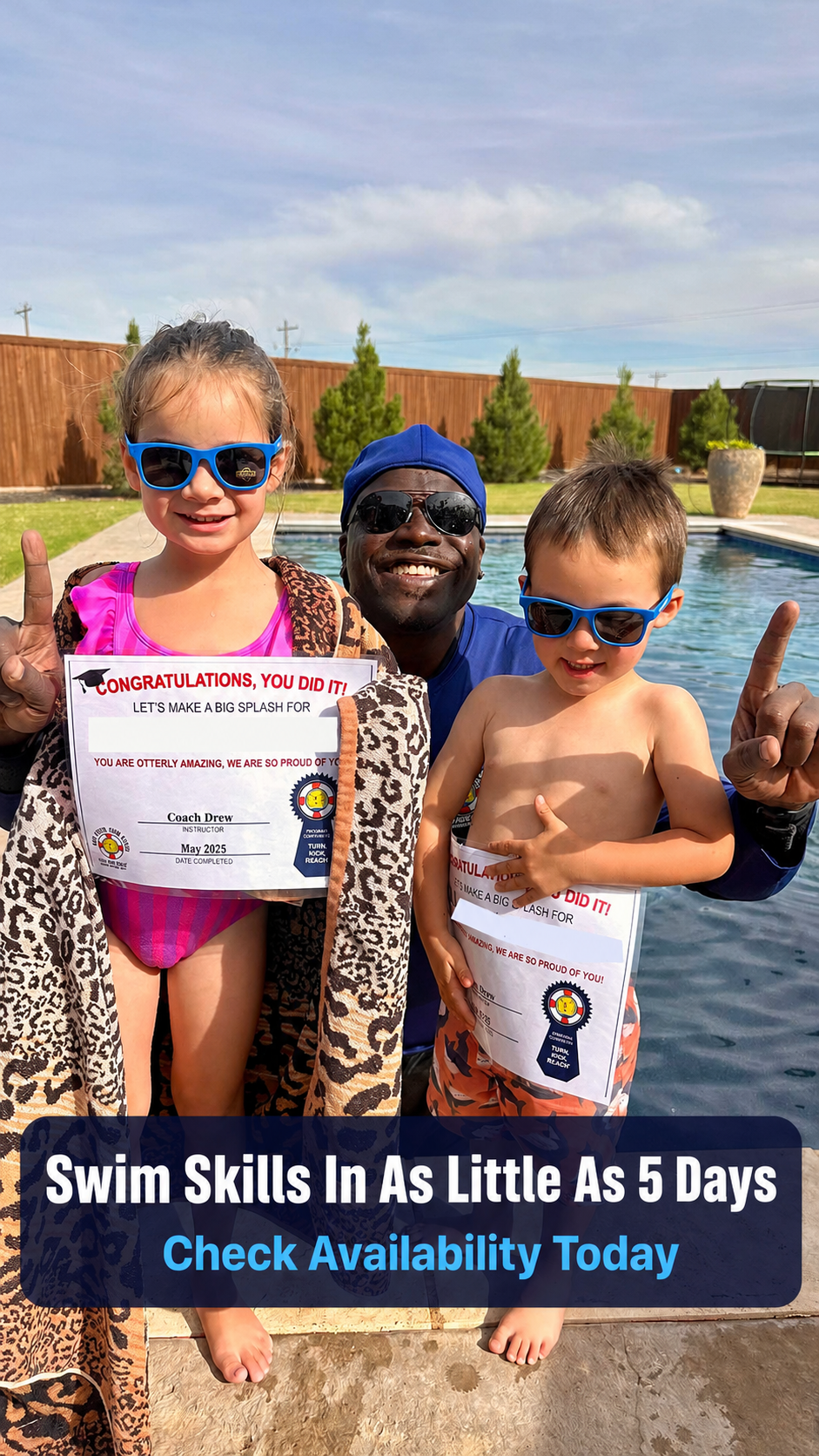 Baby Otter Swim School Facebook ad: Swim Lessons That Come to You