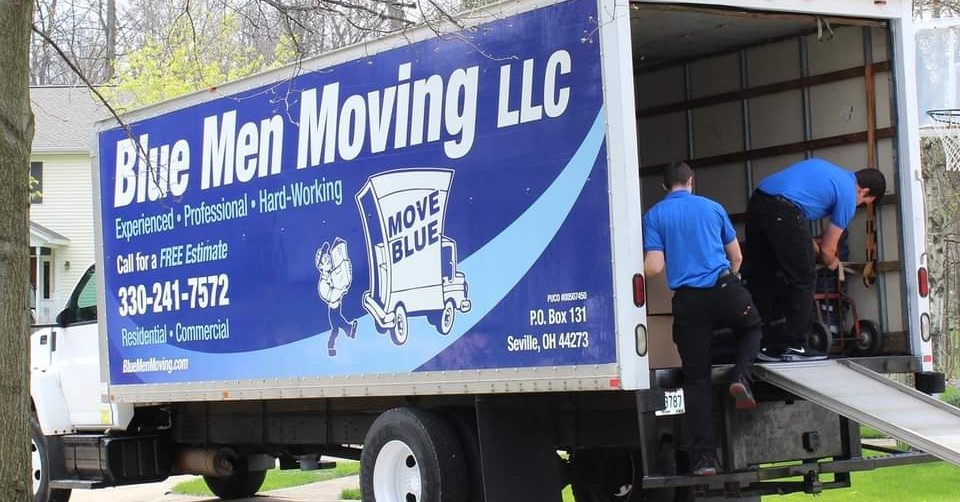 Blue Men Moving LLC Facebook ad: Blue Men Moving is a locally owned family…