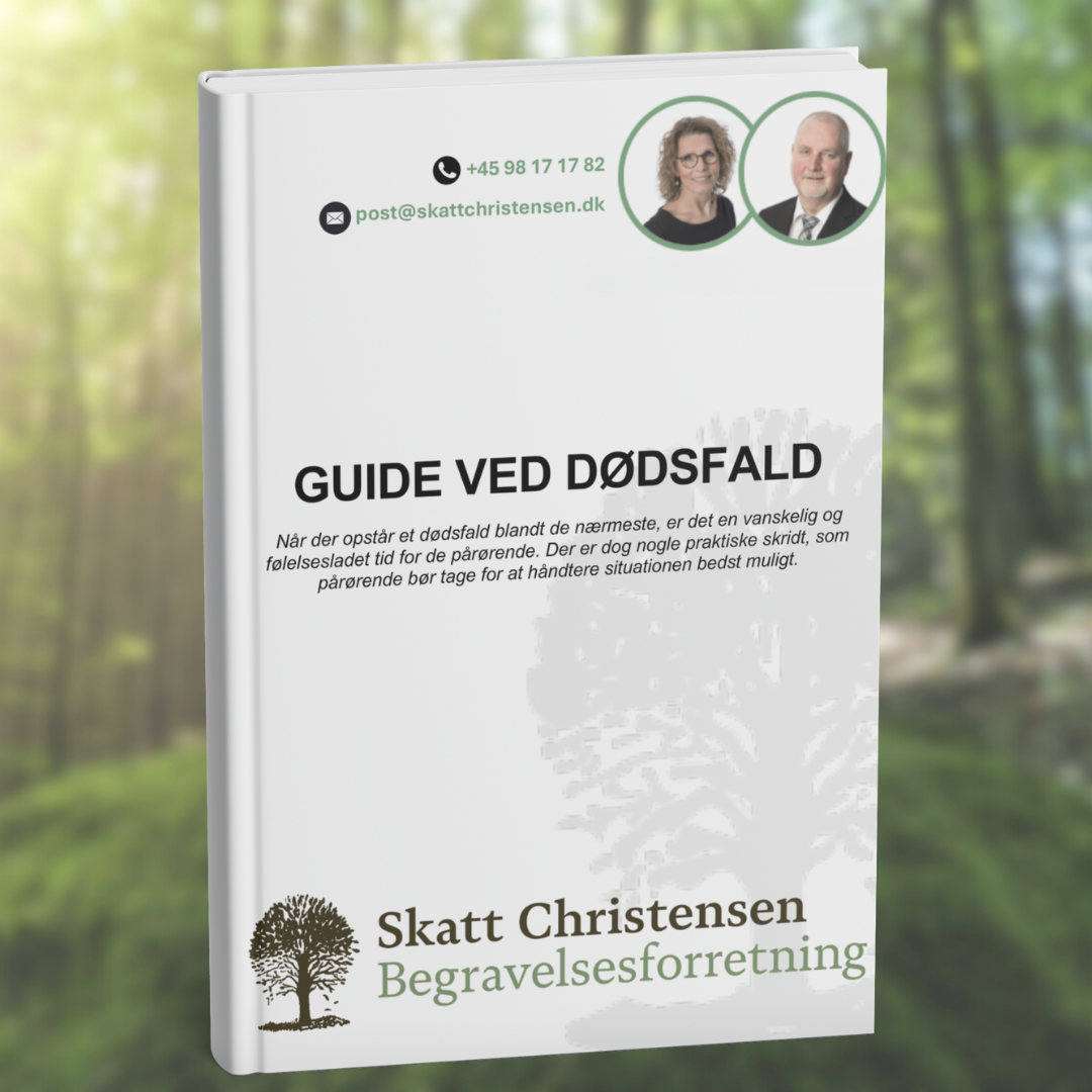 Skatt Christensen Begravelsesforretning Facebook ad: Gratis guide ved dødsfald