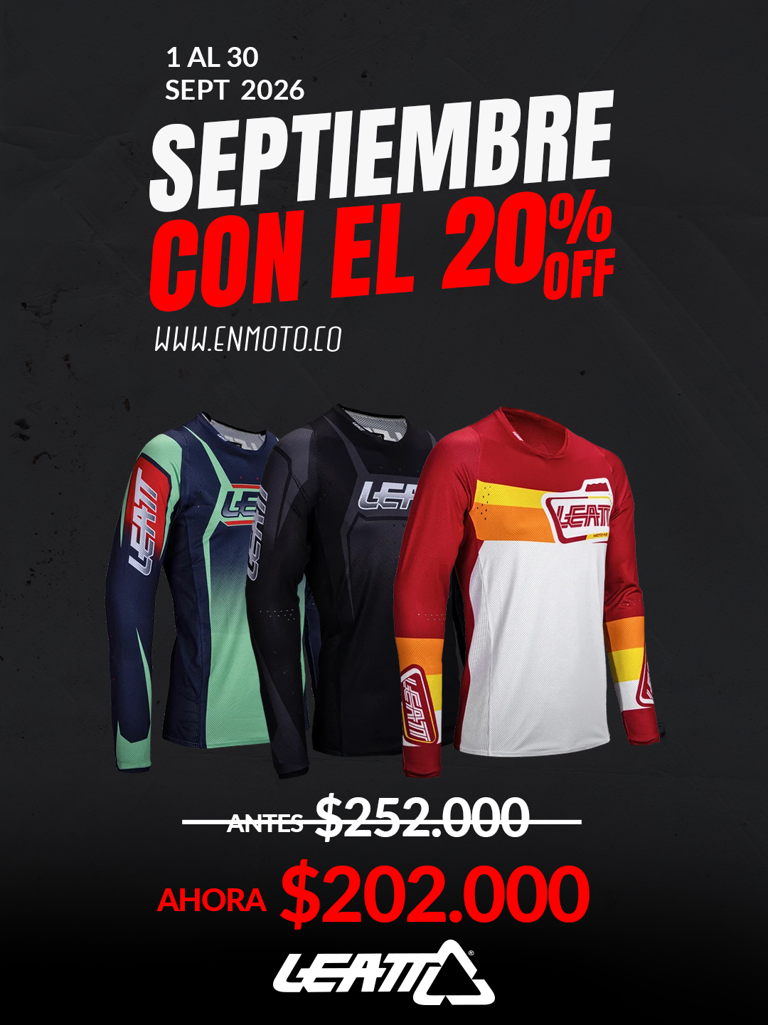 EnMoto Facebook ad: Septiembre con el 20%OFF en EnMoto