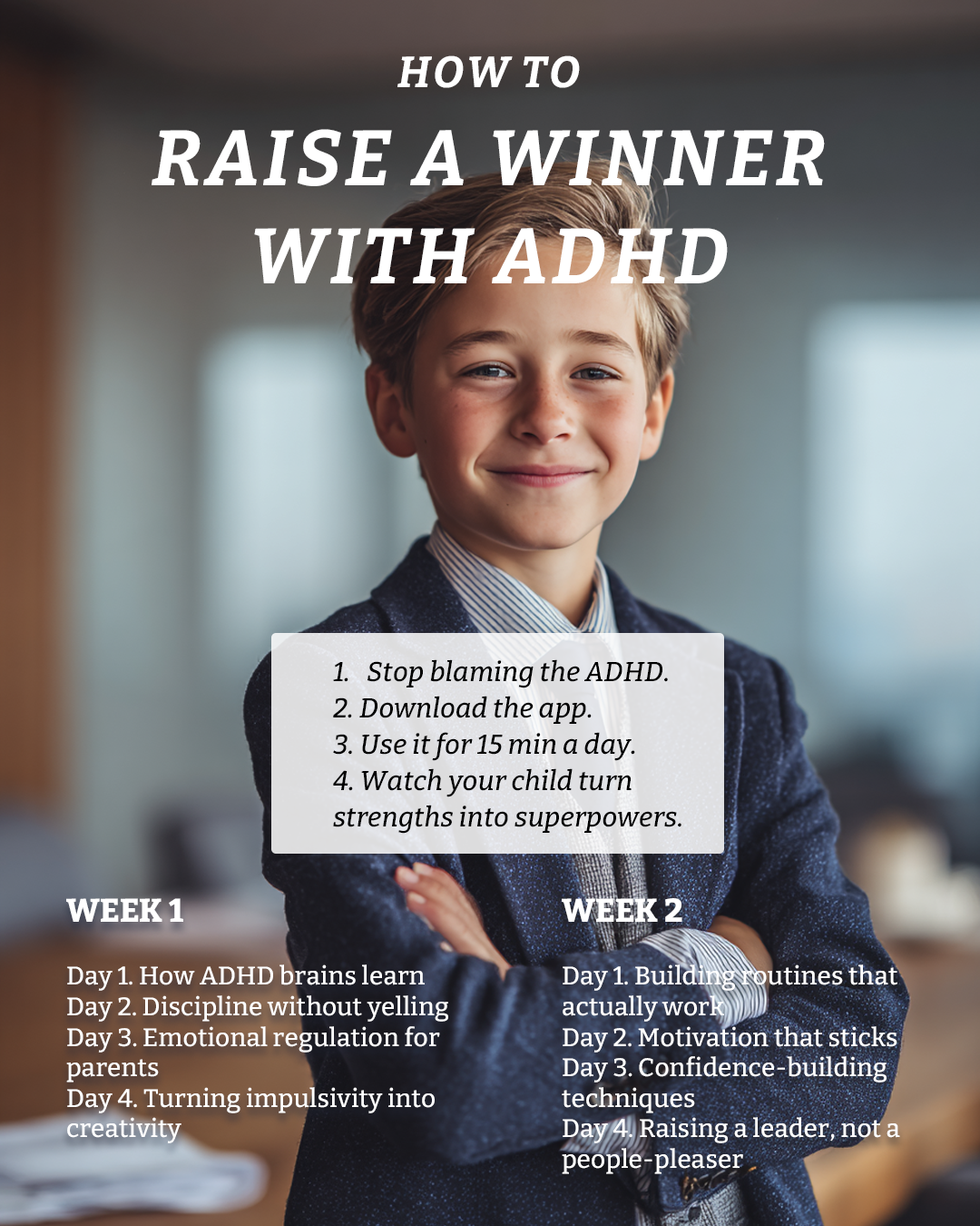 Rachel Williams Facebook ad: Join the ADHD Challenge now!
