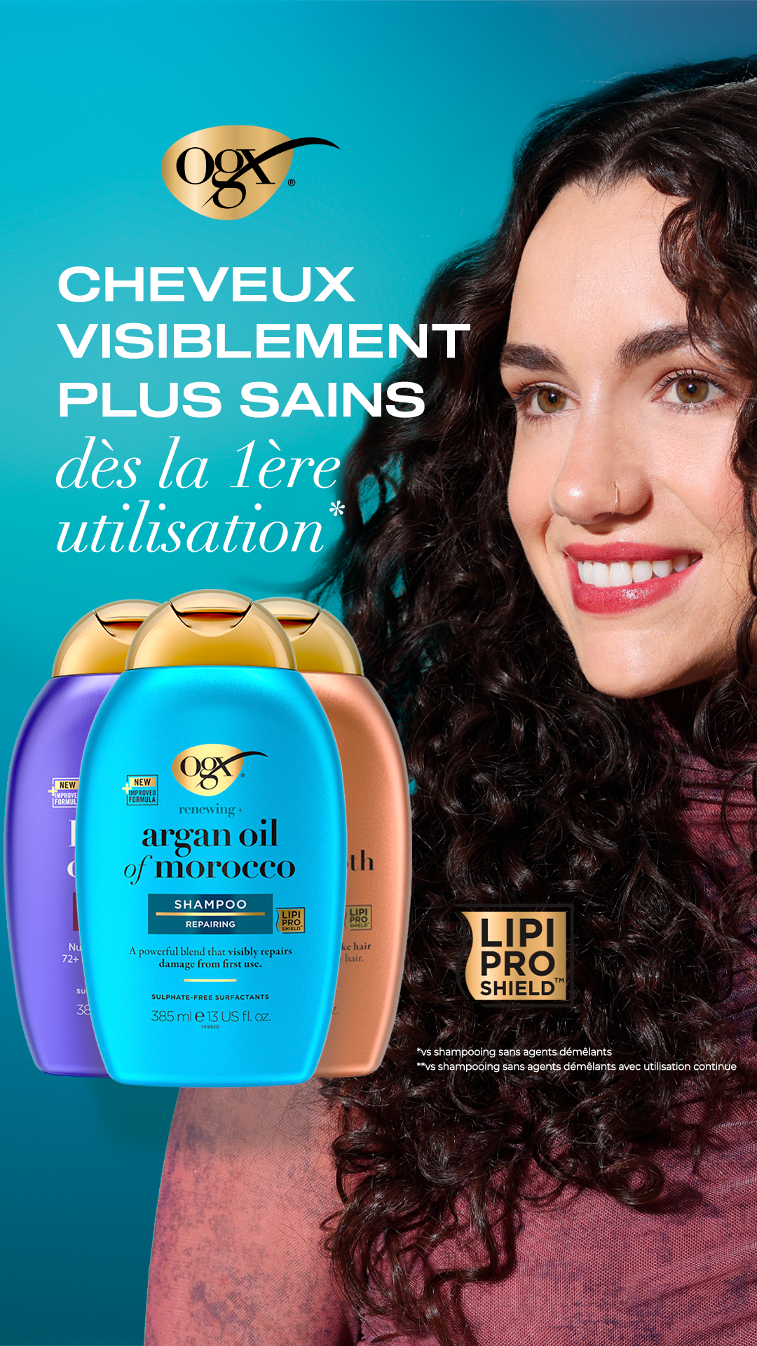 OGX Beauty France Facebook ad from Jan 5, 2026