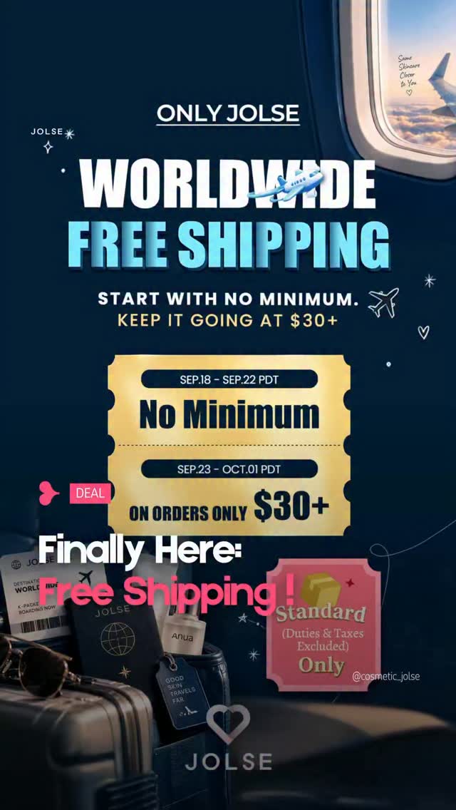 Jolse Facebook ad: WORLDWIDE FREE SHIPPING IS FINALLY HERE!