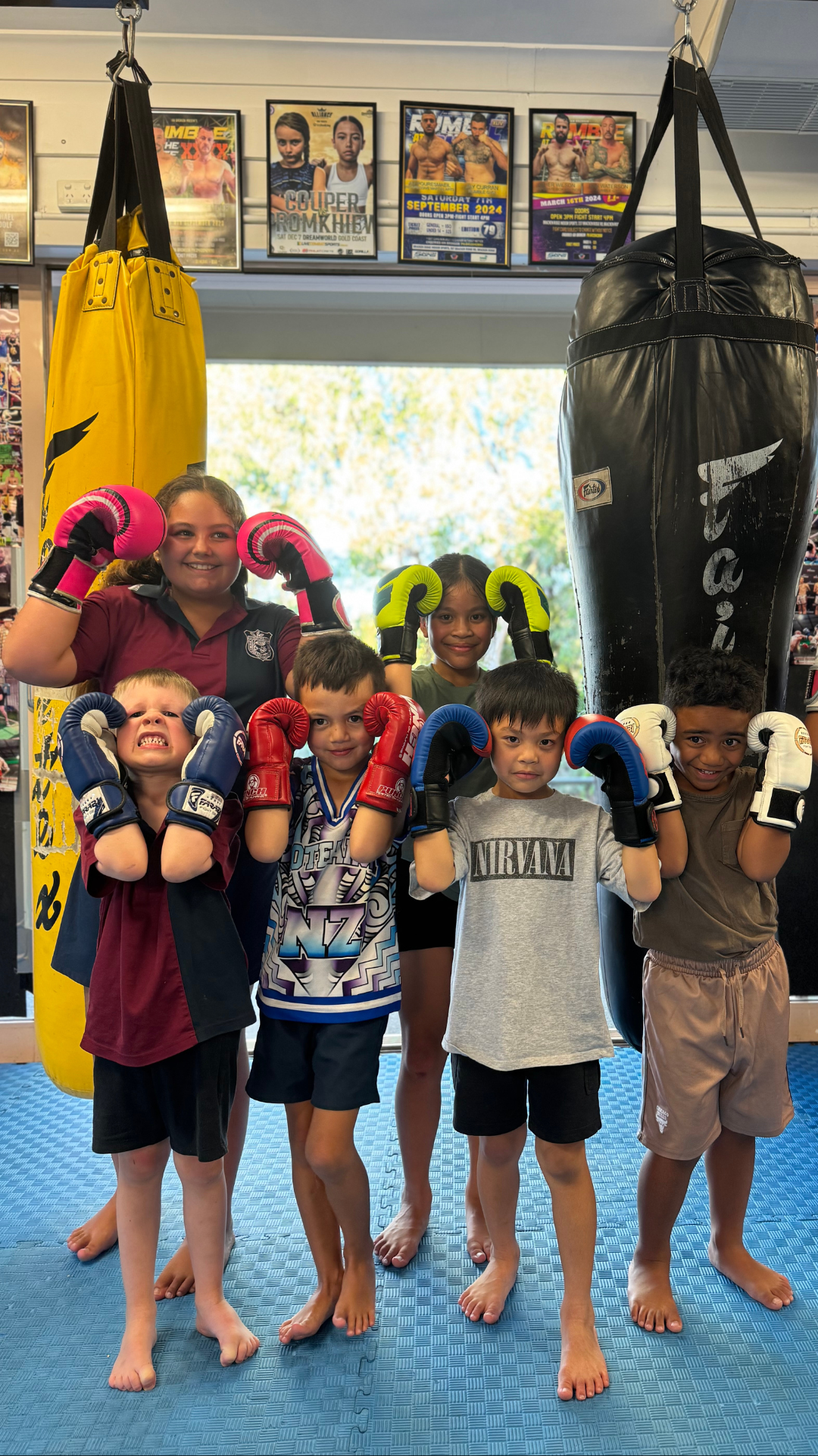 Rumble Muay Thai Facebook ad: Free Kids Martial Arts Class!