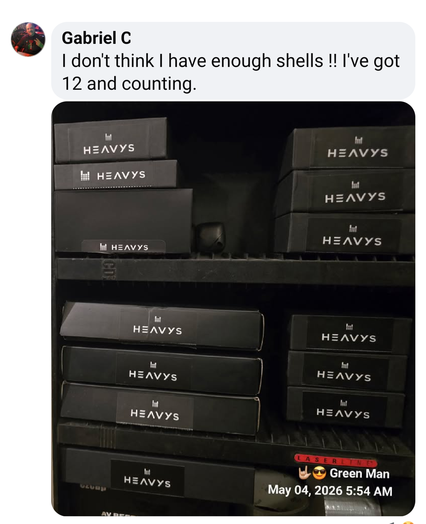 Heavys Facebook ad