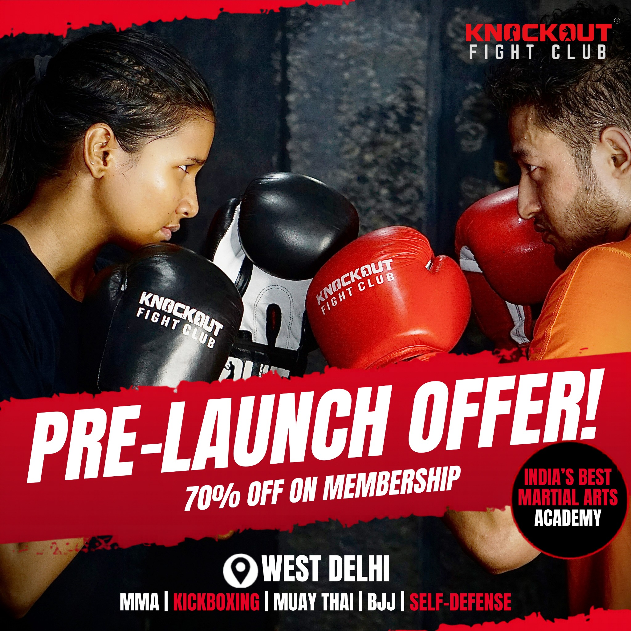 Knockout Fight Club Facebook ad
