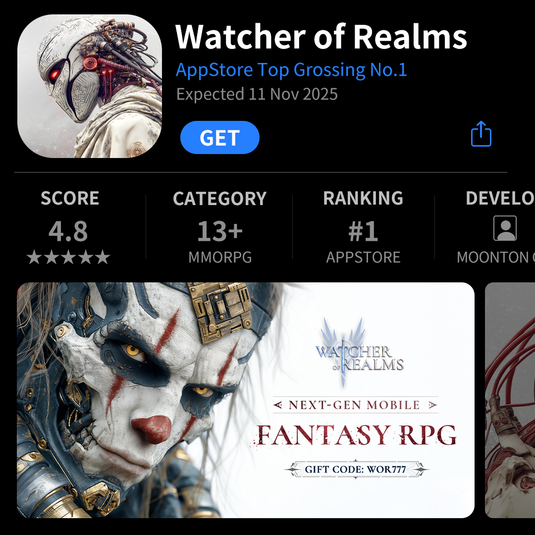 Watcher of Realms Facebook ad: Amazing 30x Coming Today