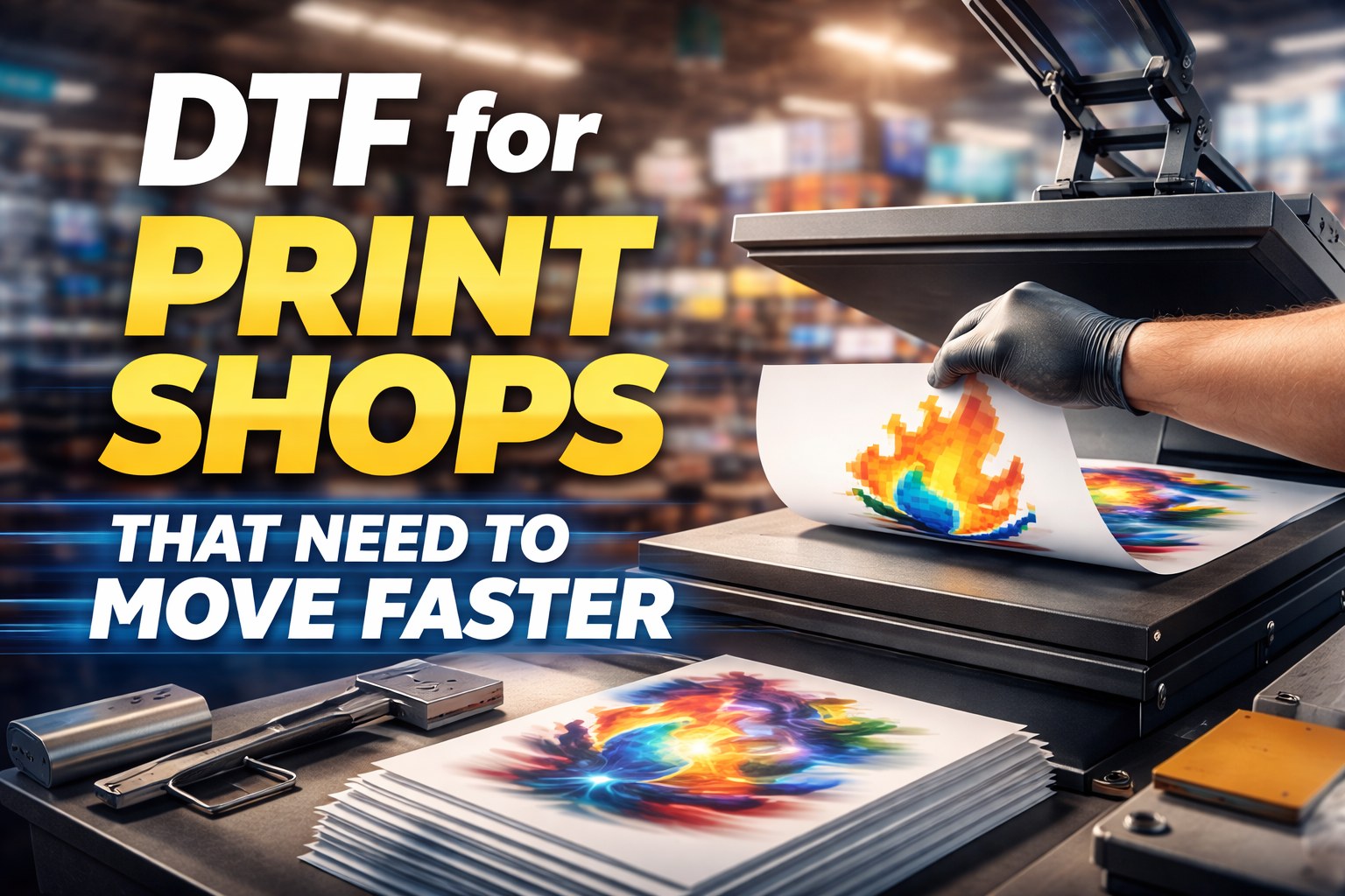 Jones Design Company LLC Facebook ad: DTF for Print Shops That Need to Move Faster