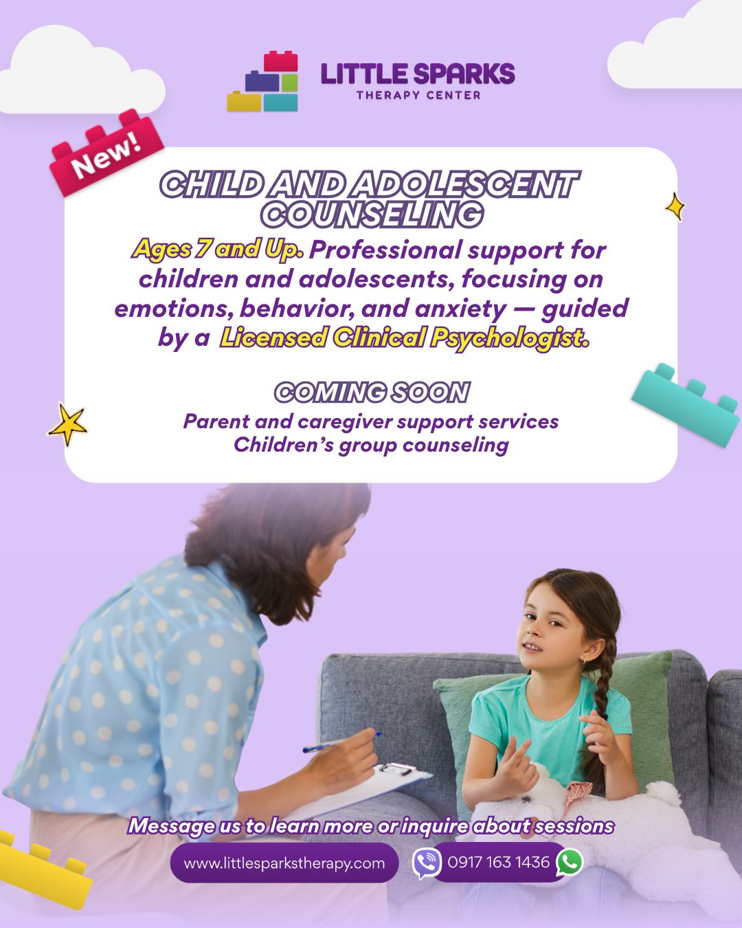 Little Sparks Therapy Center Facebook ad