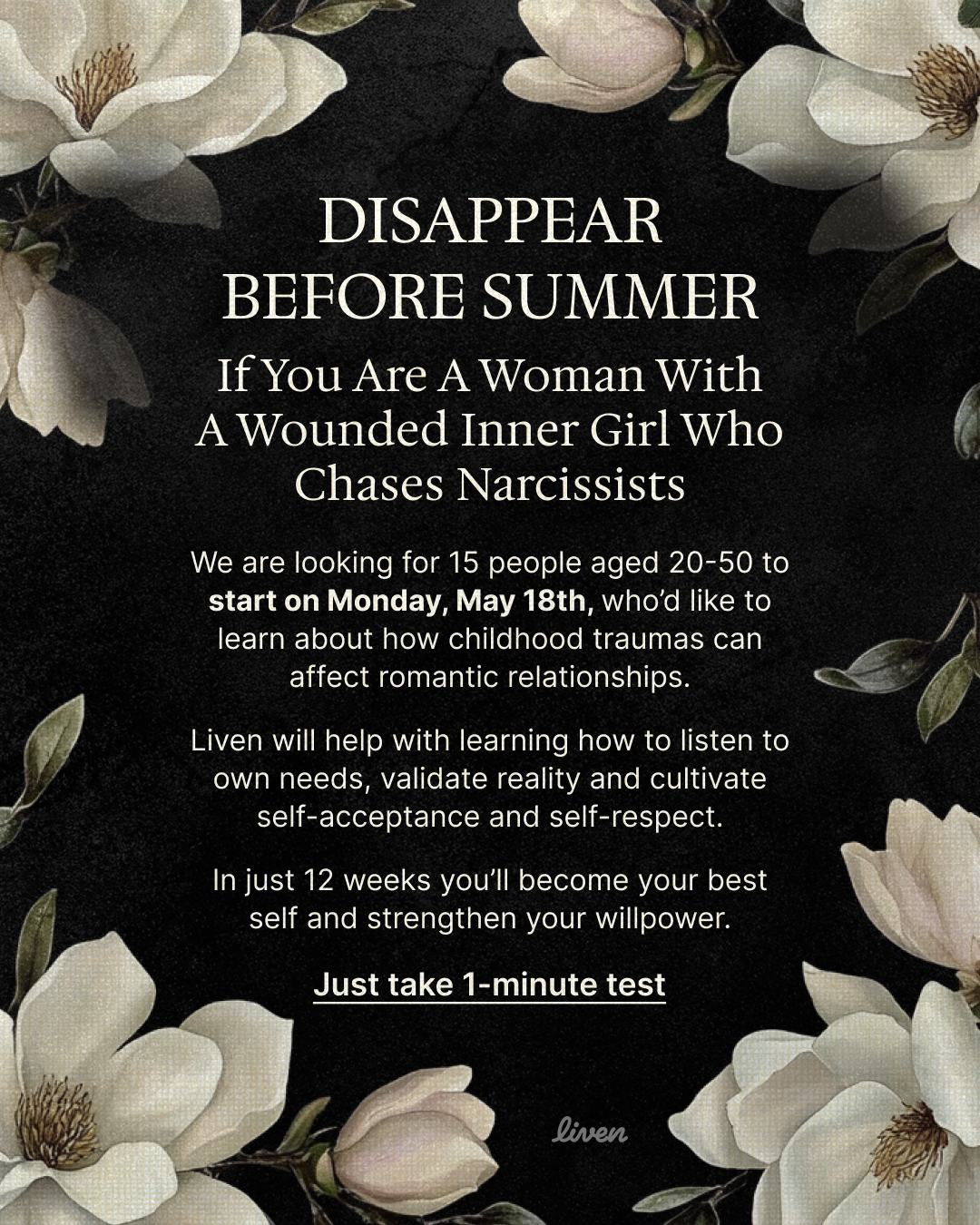 Self-Discovery Community Facebook ad
