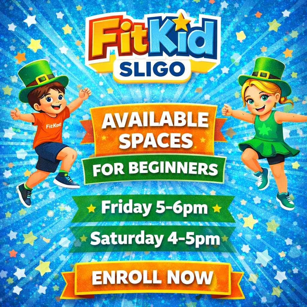FitKid Sligo Facebook ad: Beginner Places Now Available, Friday and Saturday
