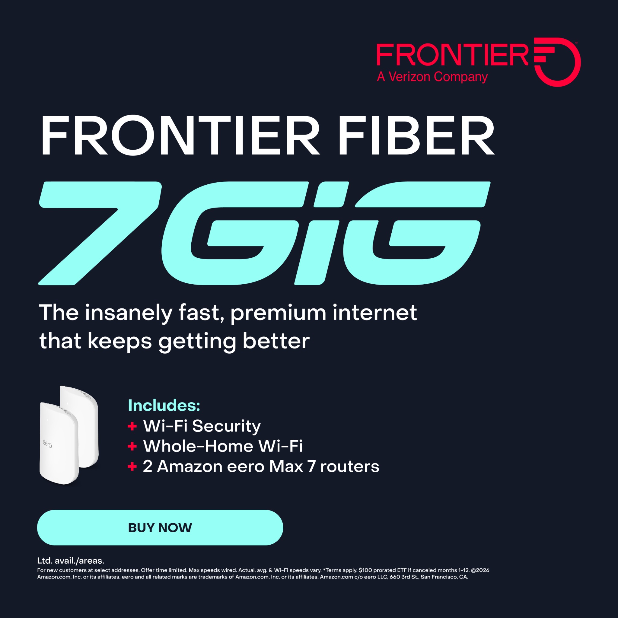 Frontier Internet Facebook ad