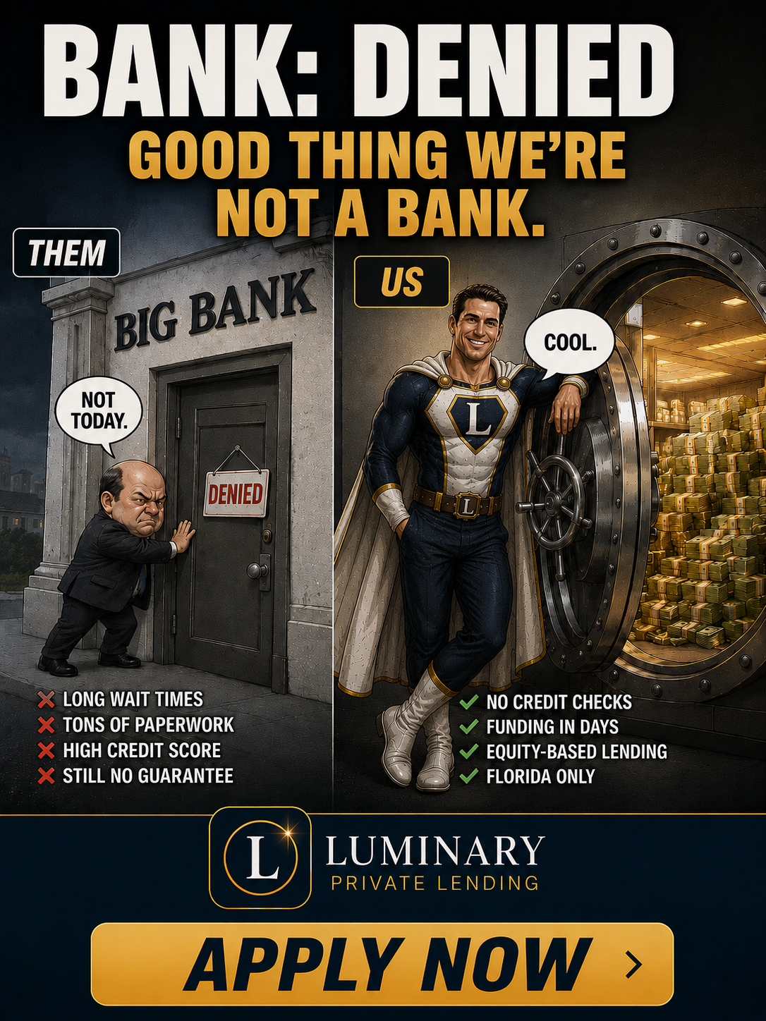 Luminary Private Lending Facebook ad from Jul 18, 2026