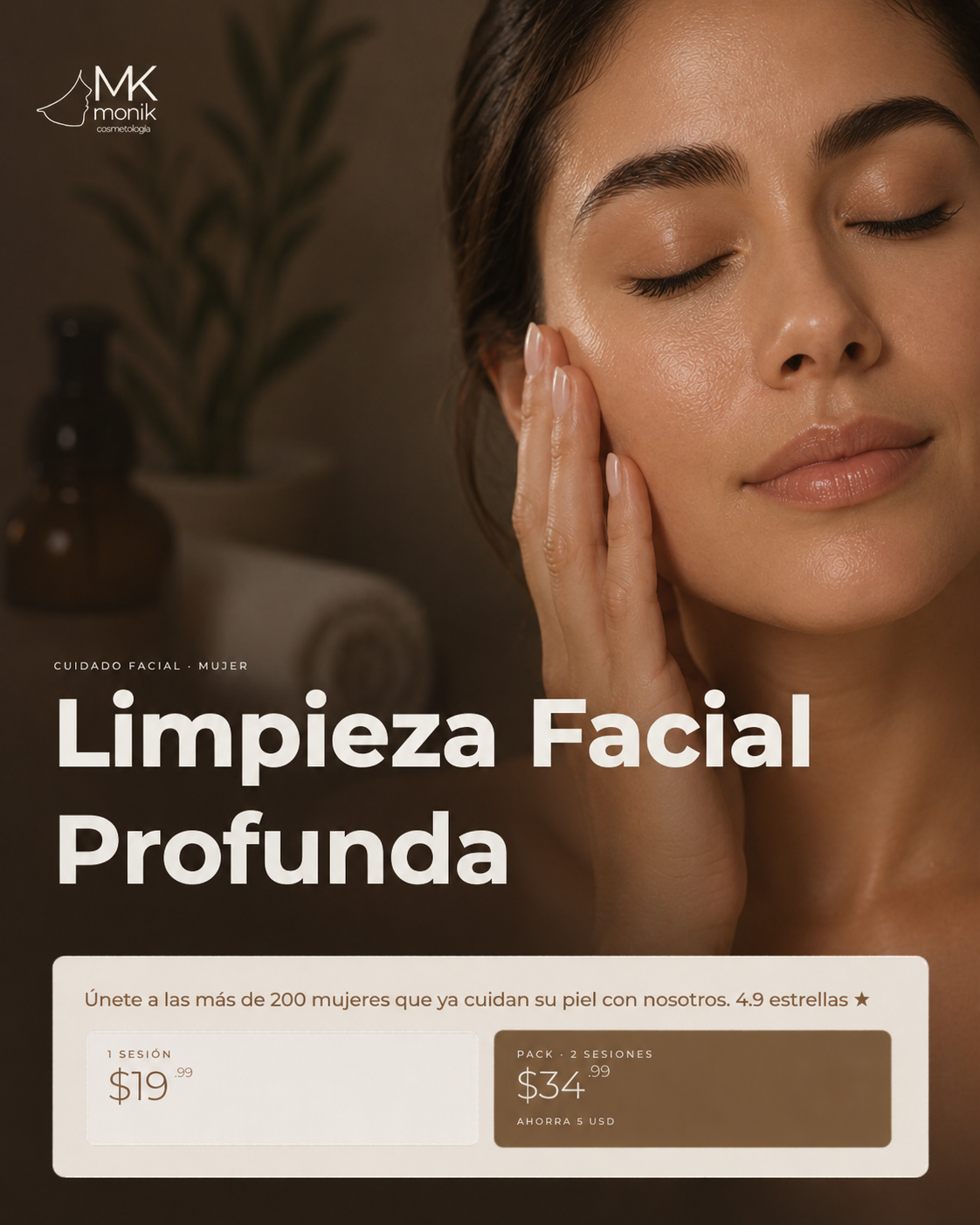 MONIK Cosmetología Estética Facebook ad